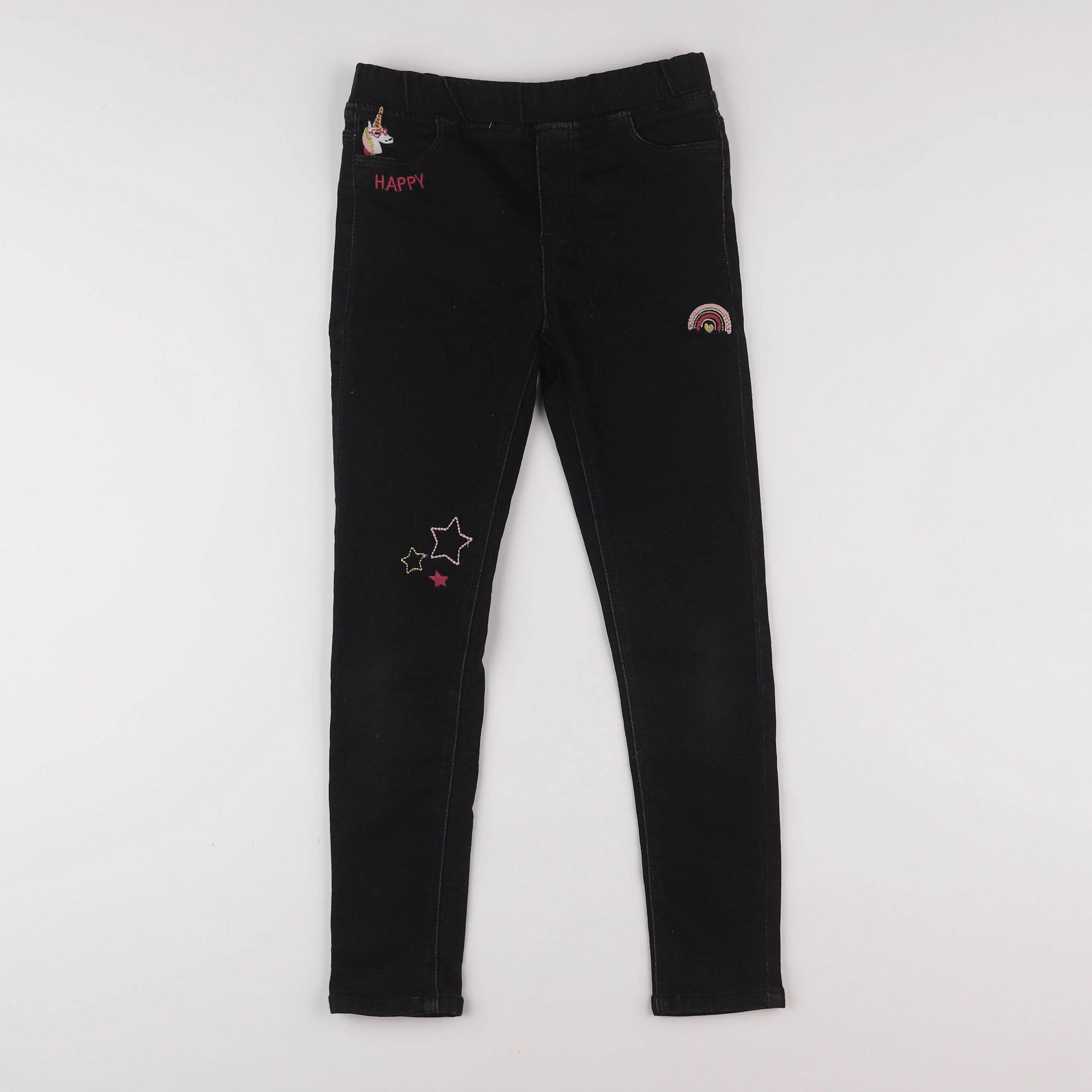 Vertbaudet - jegging noir - 9 ans