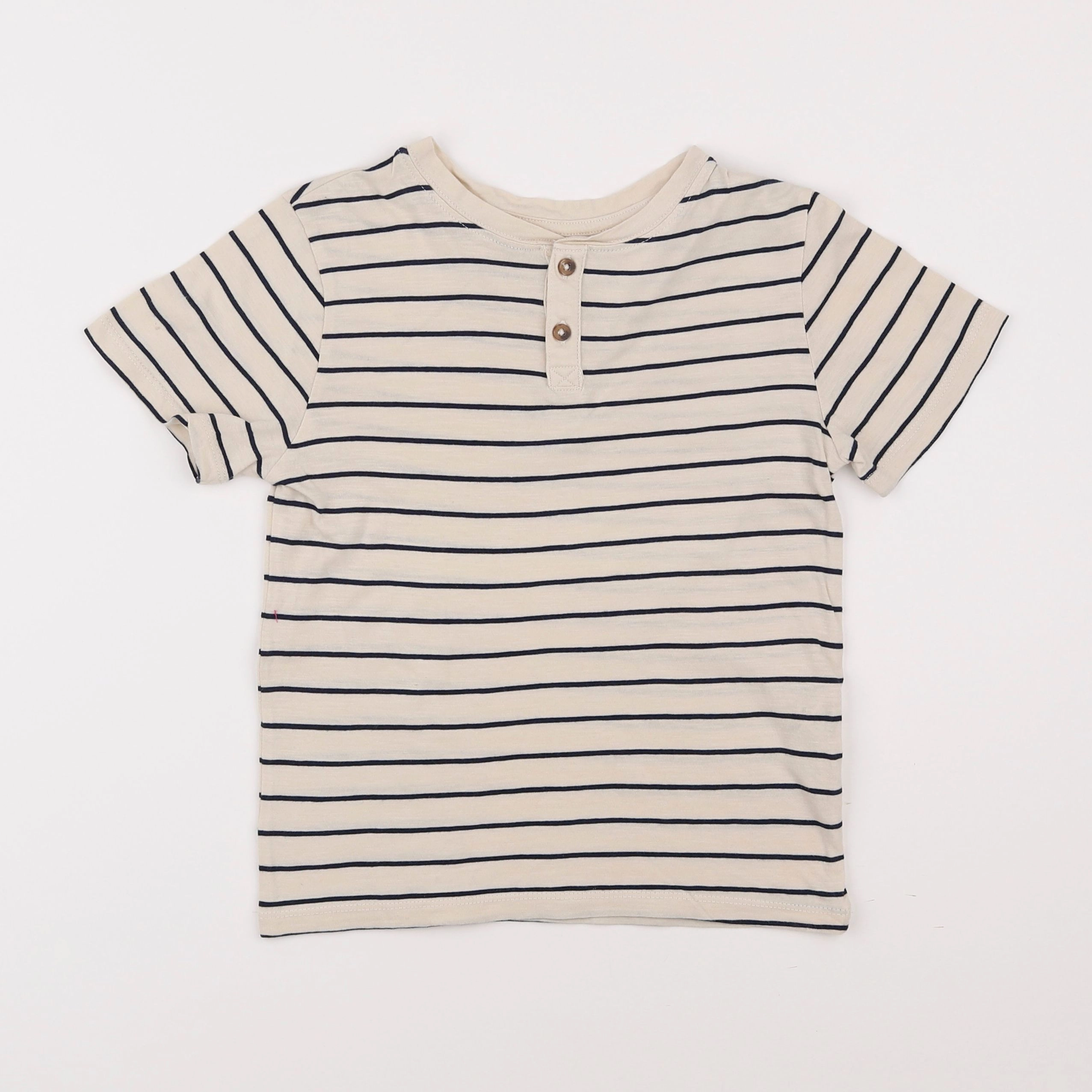 H&M - tee-shirt beige - 6/8 ans