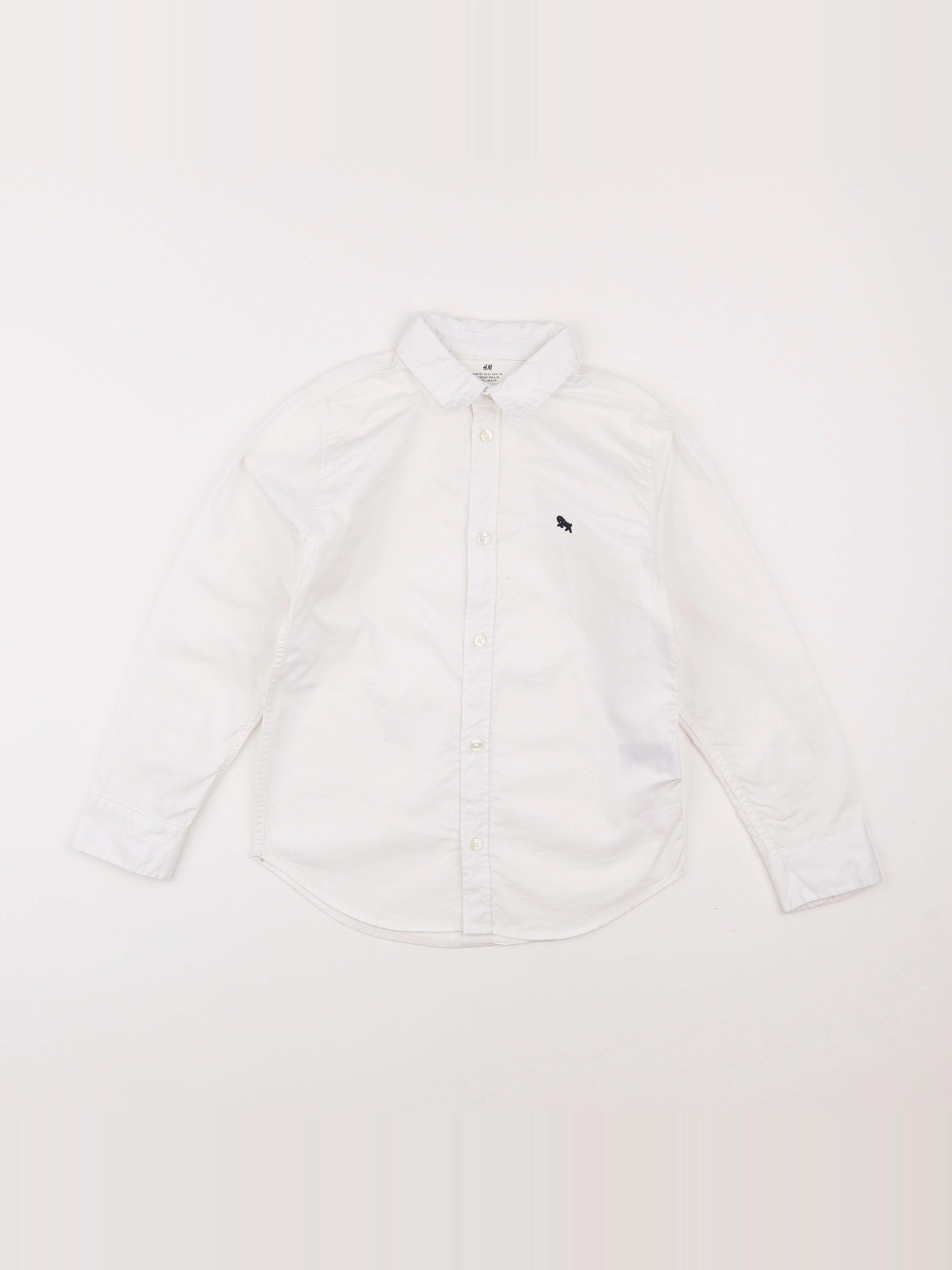 H&M - chemise blanc - 6/7 ans