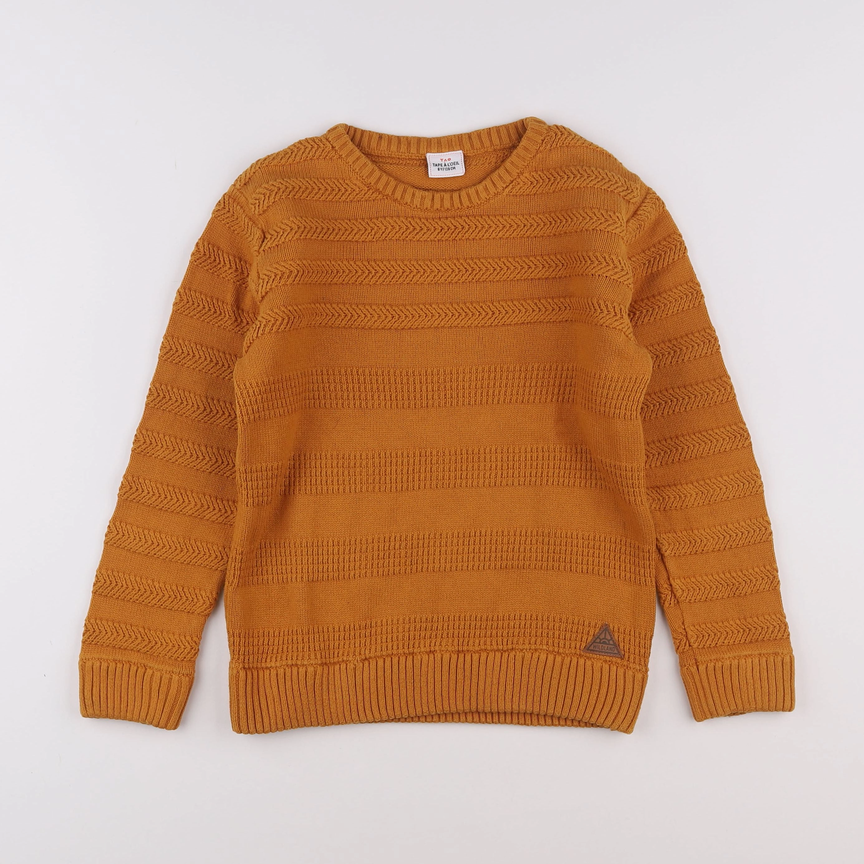 Tape à l'oeil - pull marron - 8 ans