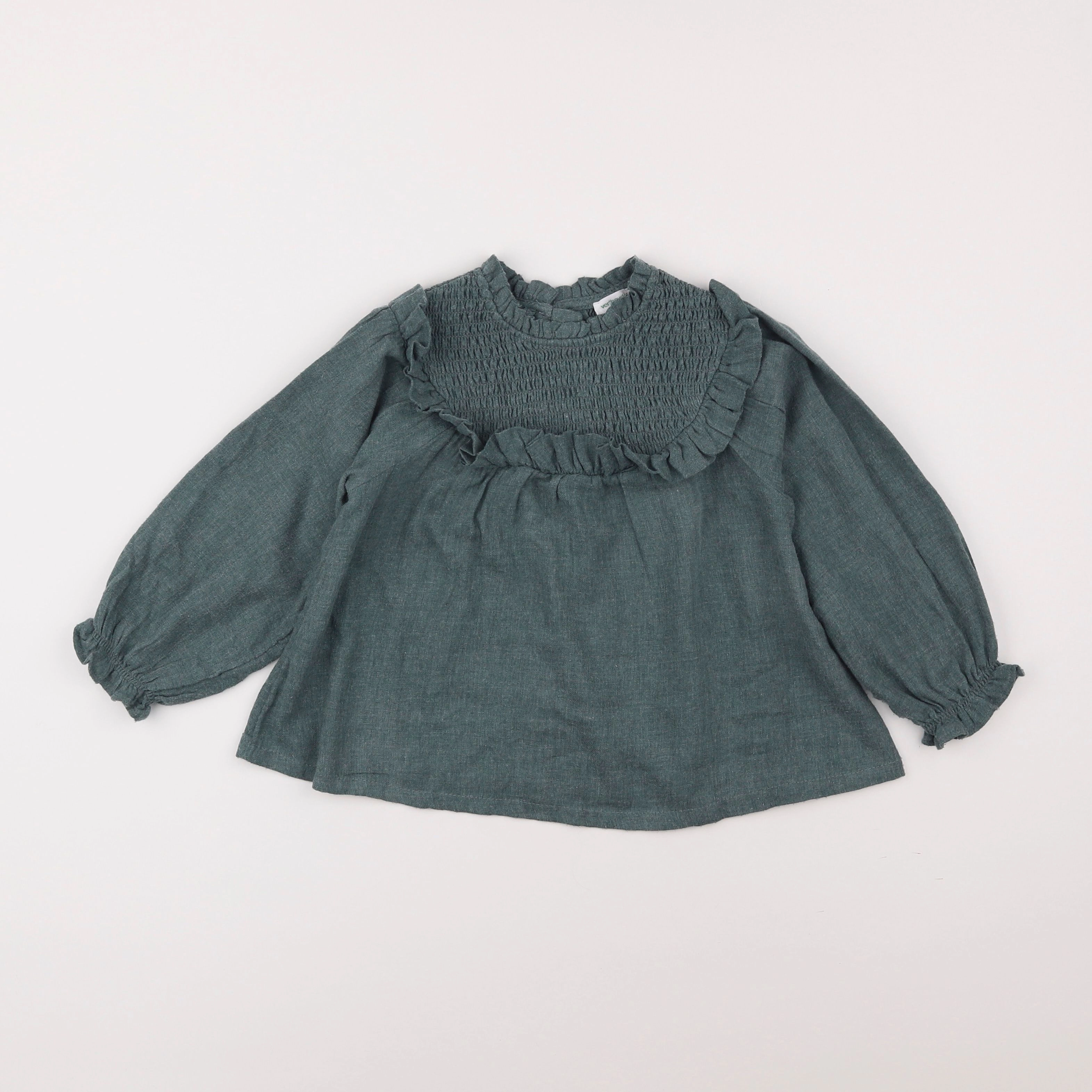 Vertbaudet - blouse vert - 3 ans