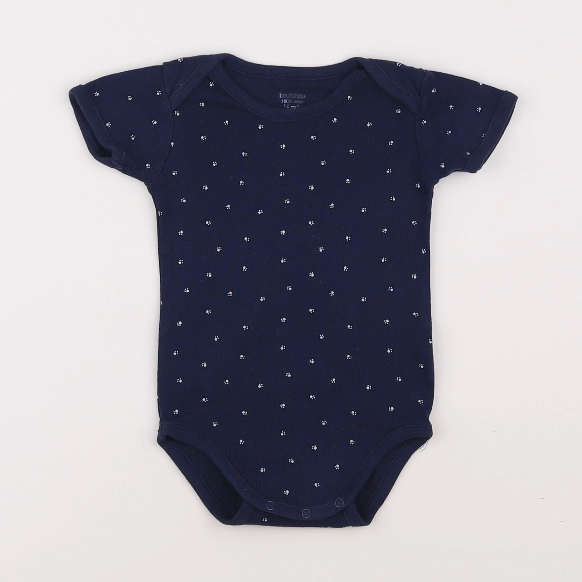 Boutchou - body bleu - 12 mois