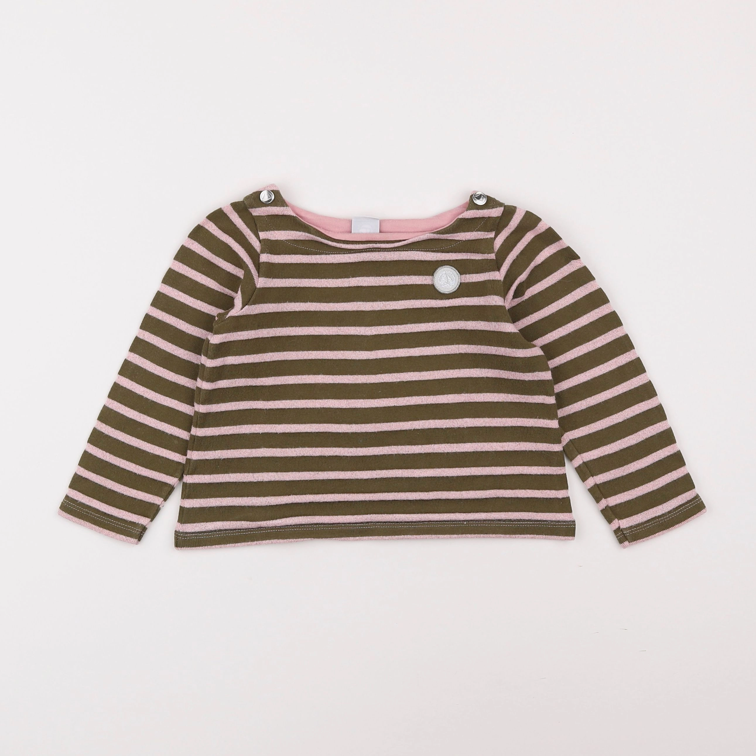 Petit Bateau - pull rose, vert - 3 ans