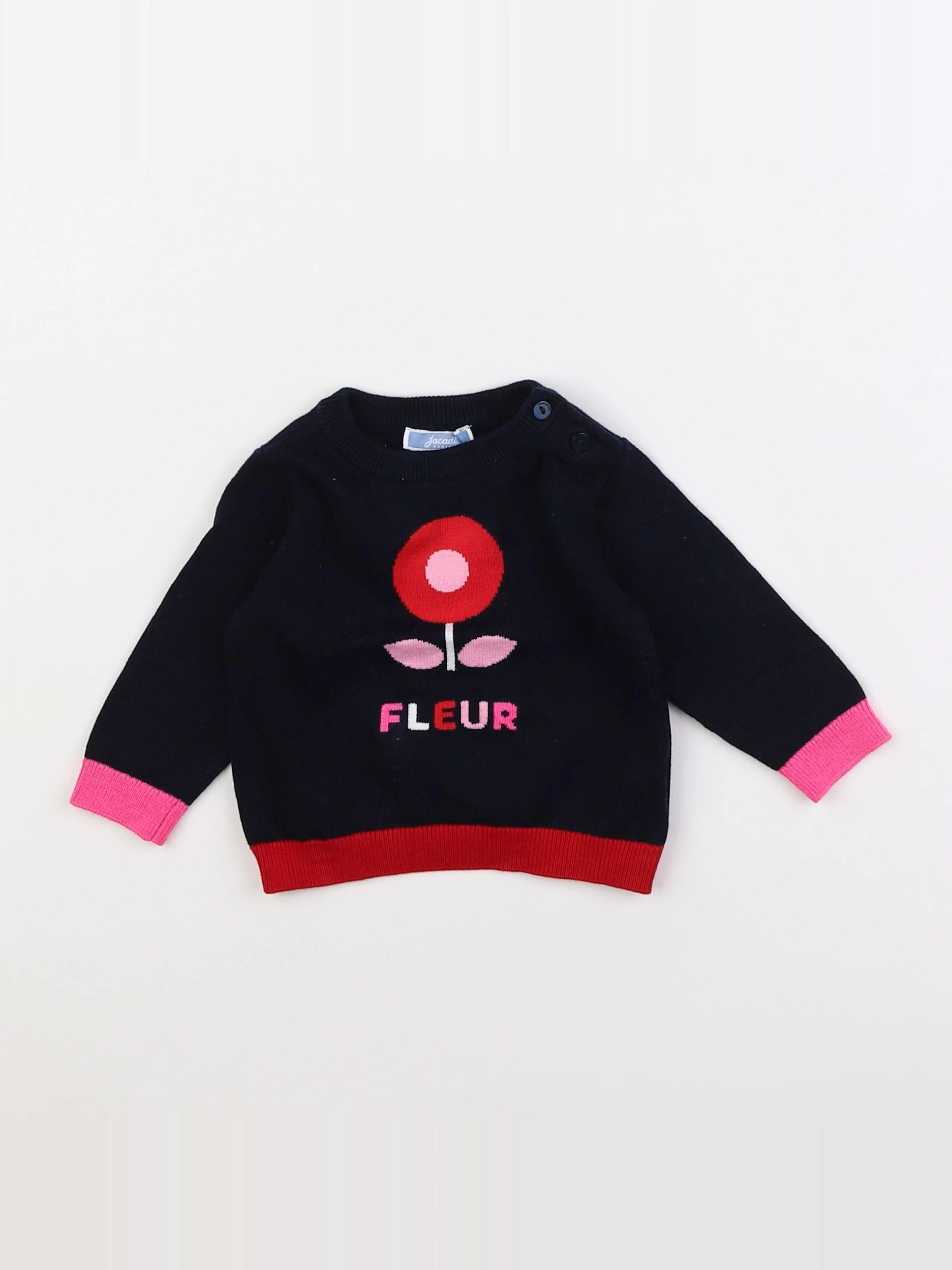 Jacadi - pull bleu - 6 mois