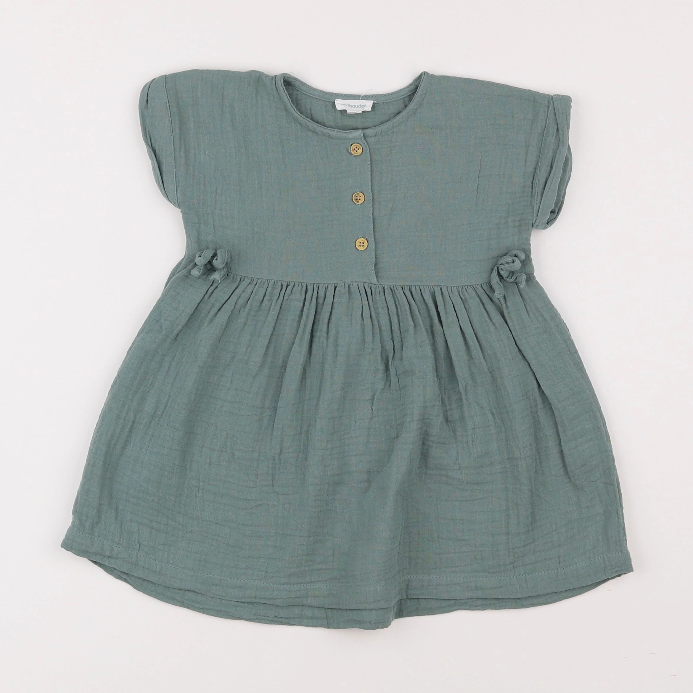 Vertbaudet - blouse bleu - 2 ans