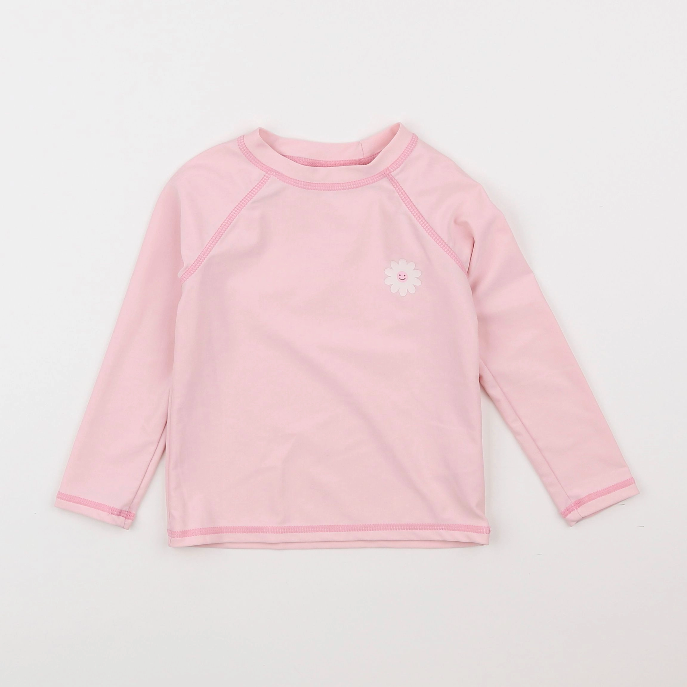 Vertbaudet - tee-shirt de bain rose - 3 ans