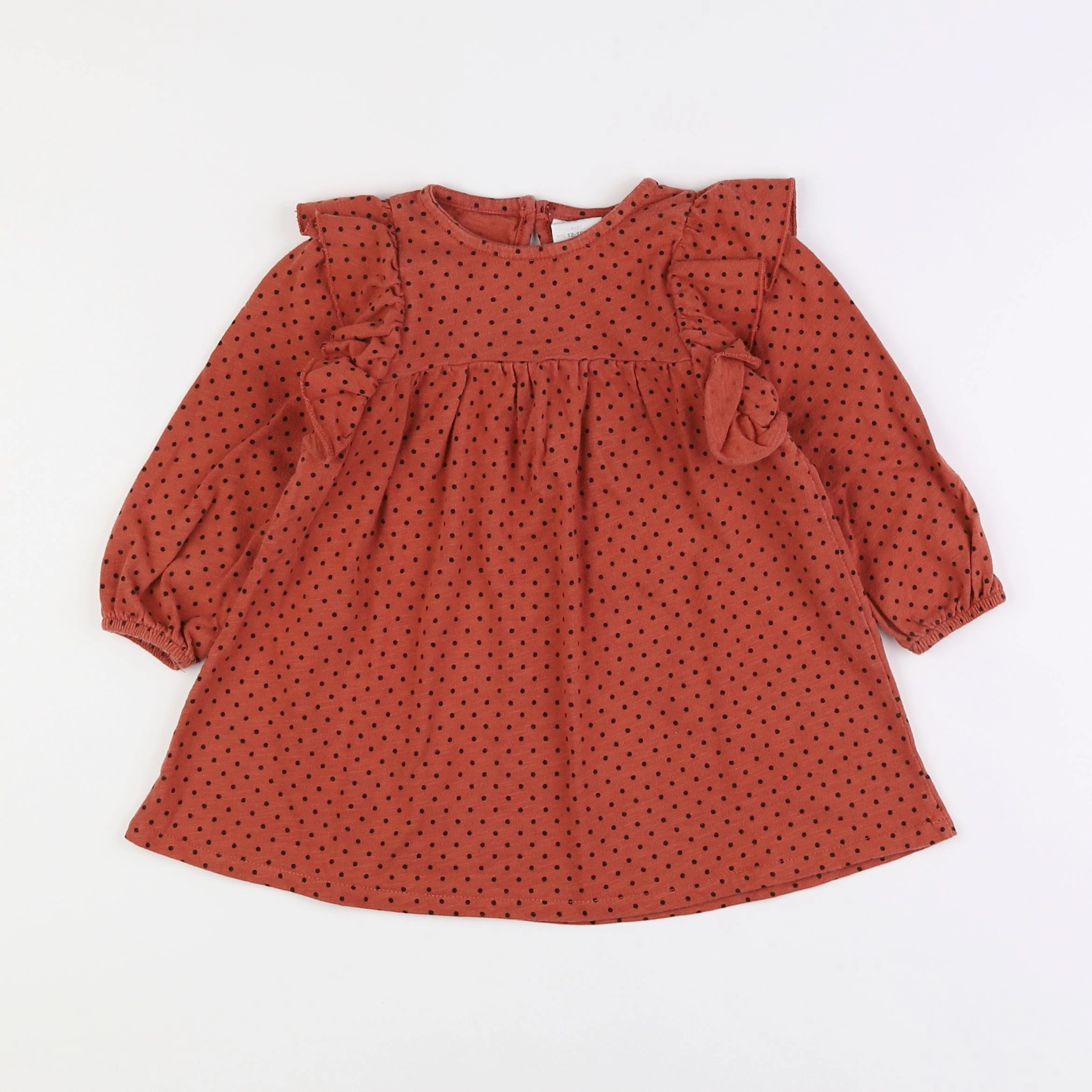 Zara - robe marron - 12/18 mois