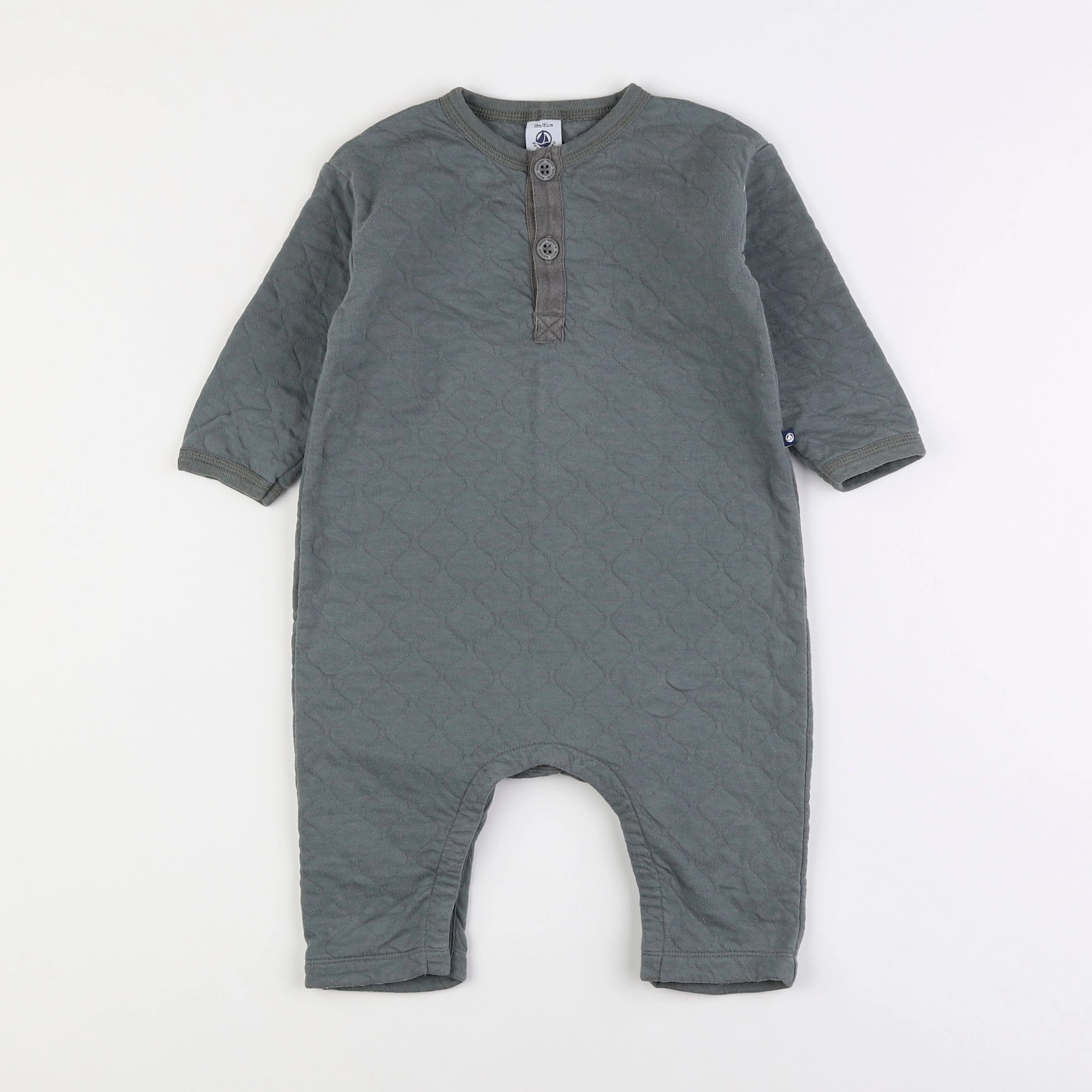 Petit Bateau - combinaison vert - 18 mois