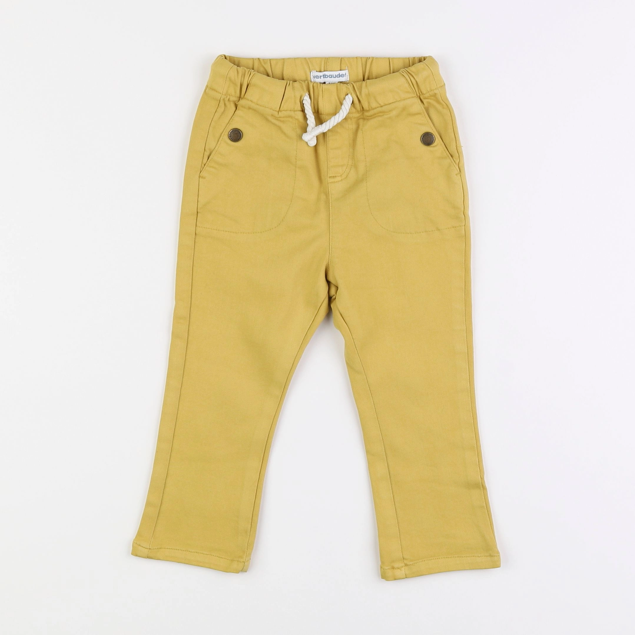 Vertbaudet - pantalon jaune - 18 mois
