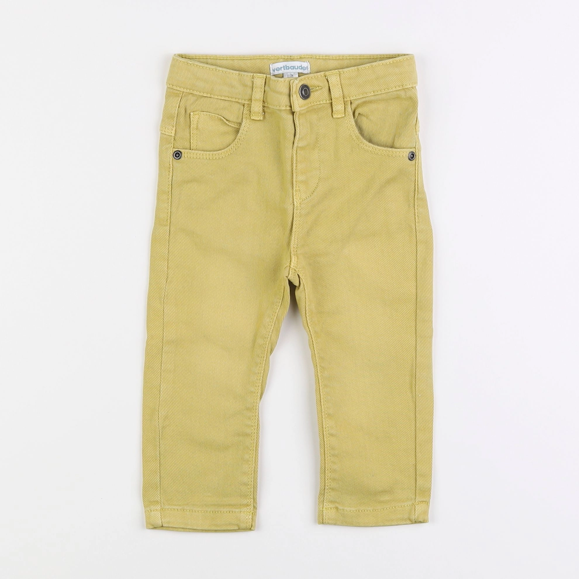 Vertbaudet - jean jaune - 18 mois