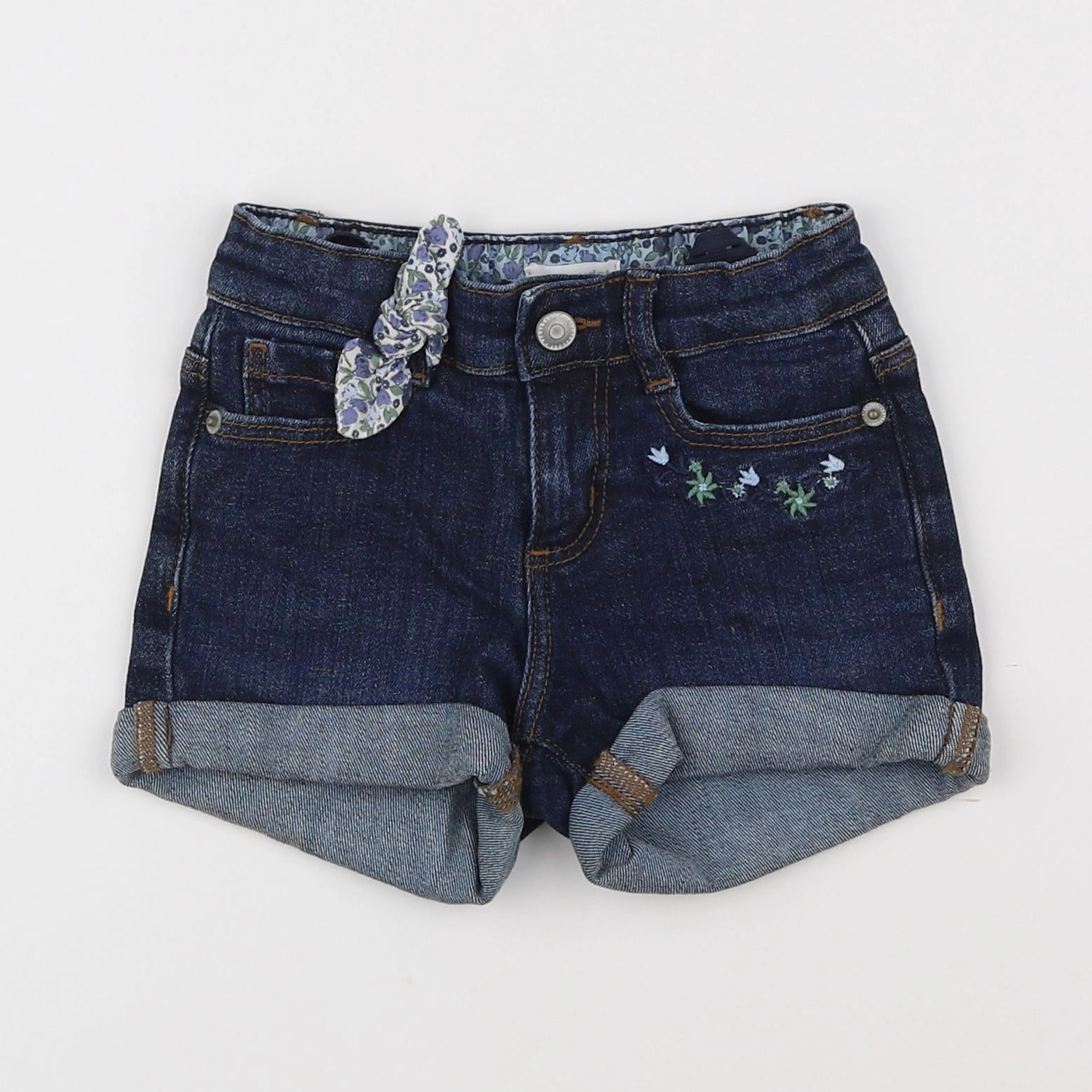 Vertbaudet - short bleu - 4 ans