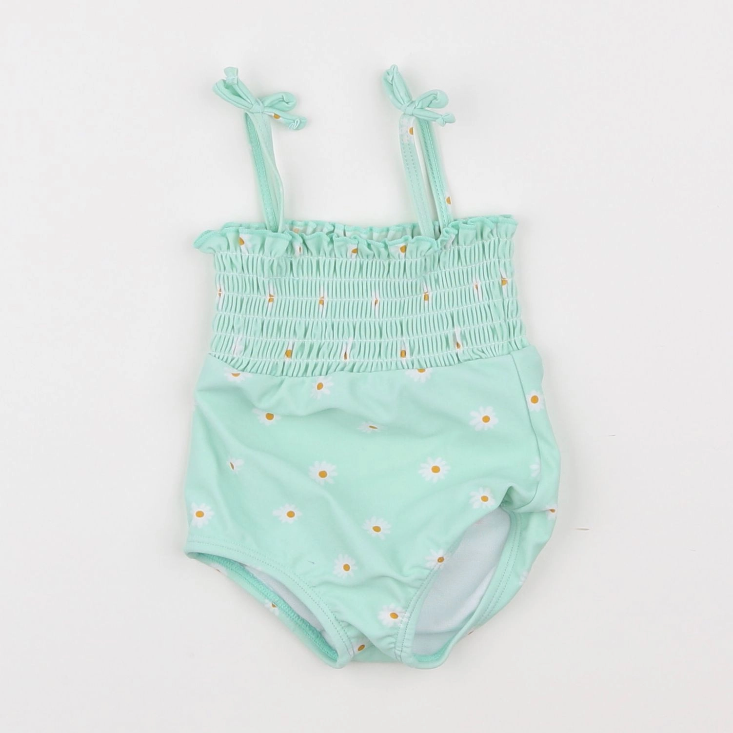 Vertbaudet - maillot de bain vert - 6 mois