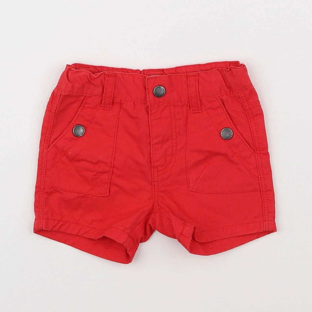 Vertbaudet - short rouge - 3 mois