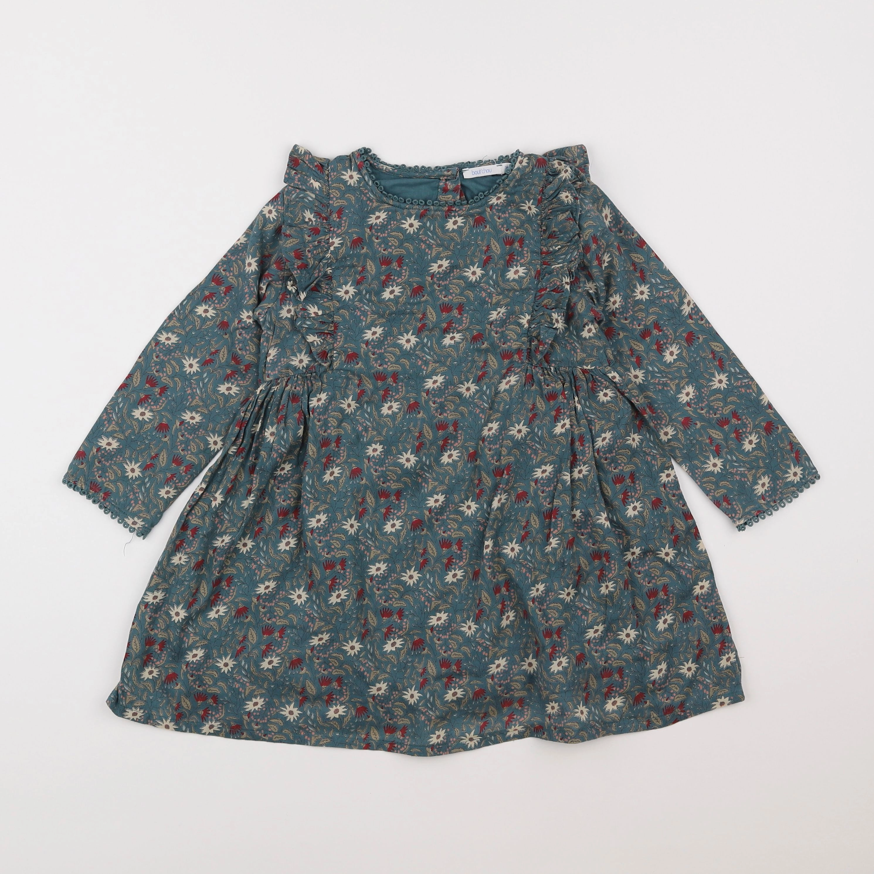 Boutchou - robe vert - 3 ans