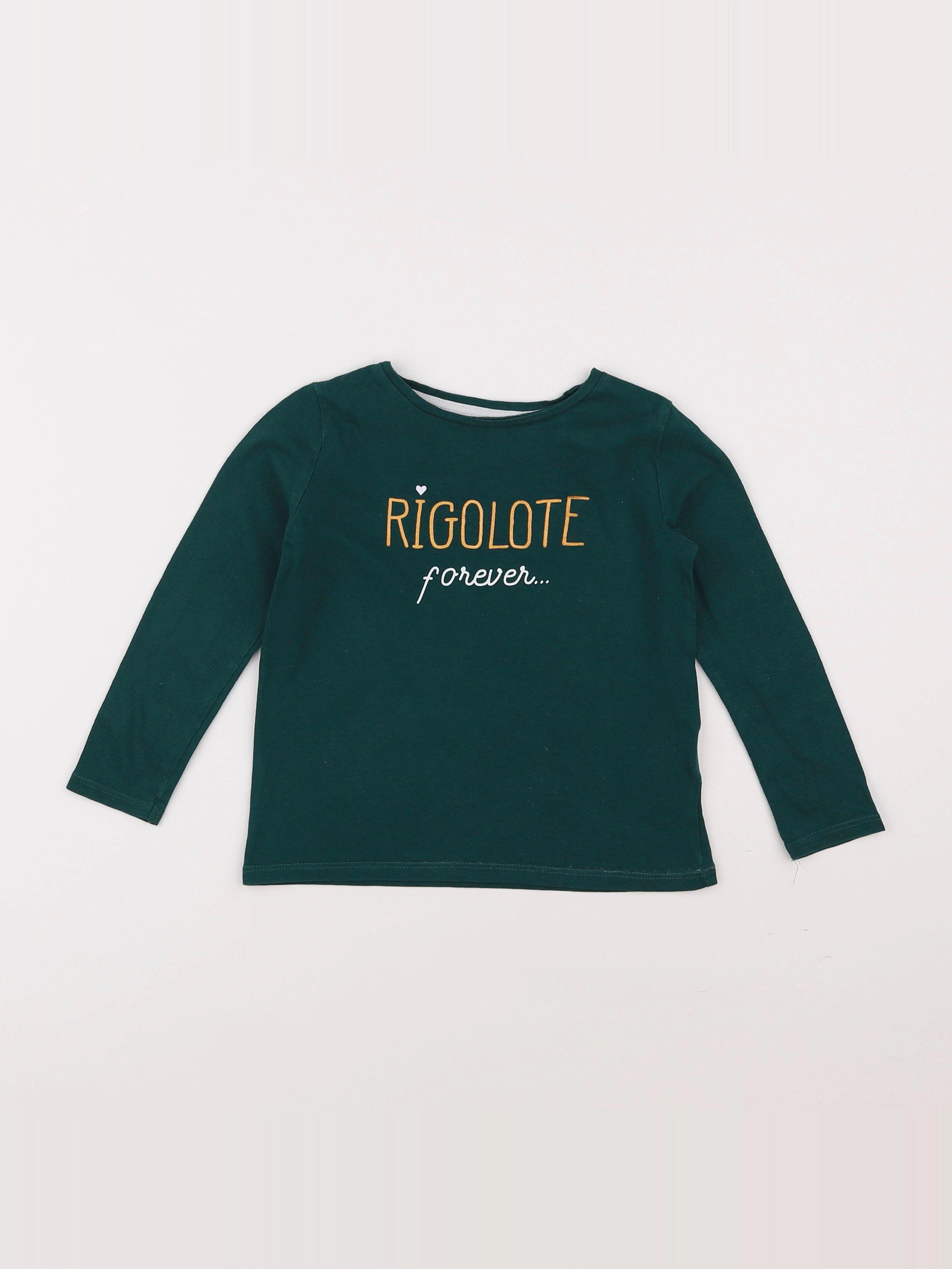 Vertbaudet - tee-shirt vert - 3 ans