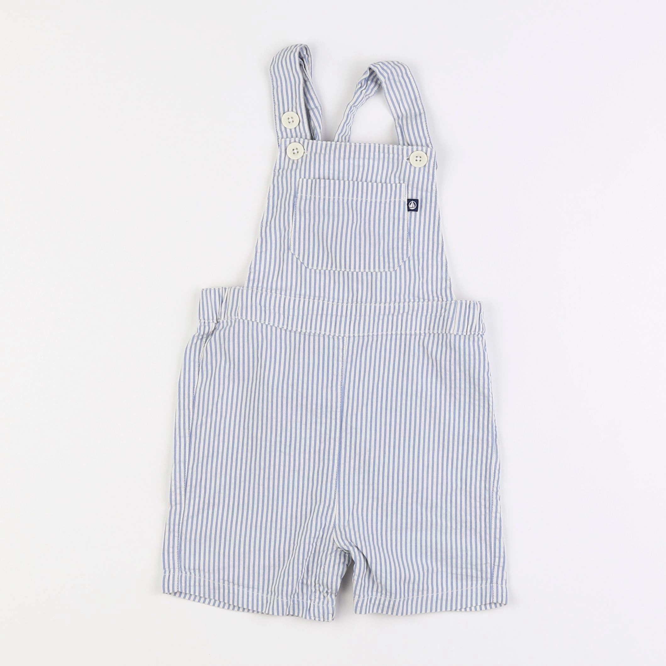 Petit Bateau - salopette bleu - 18 mois