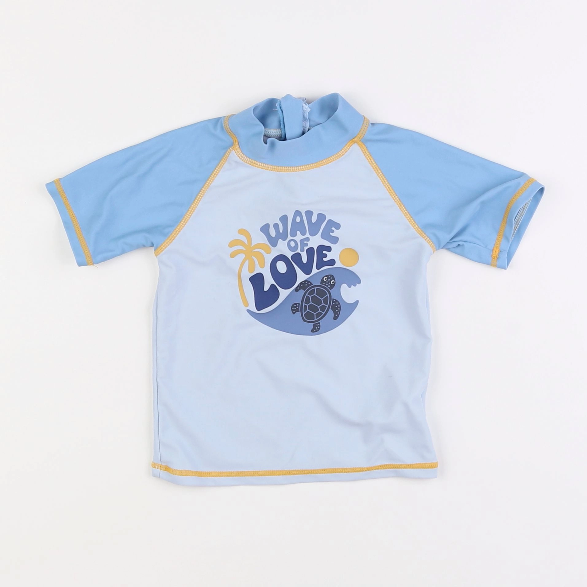 Vertbaudet - tee-shirt de bain bleu - 2 ans