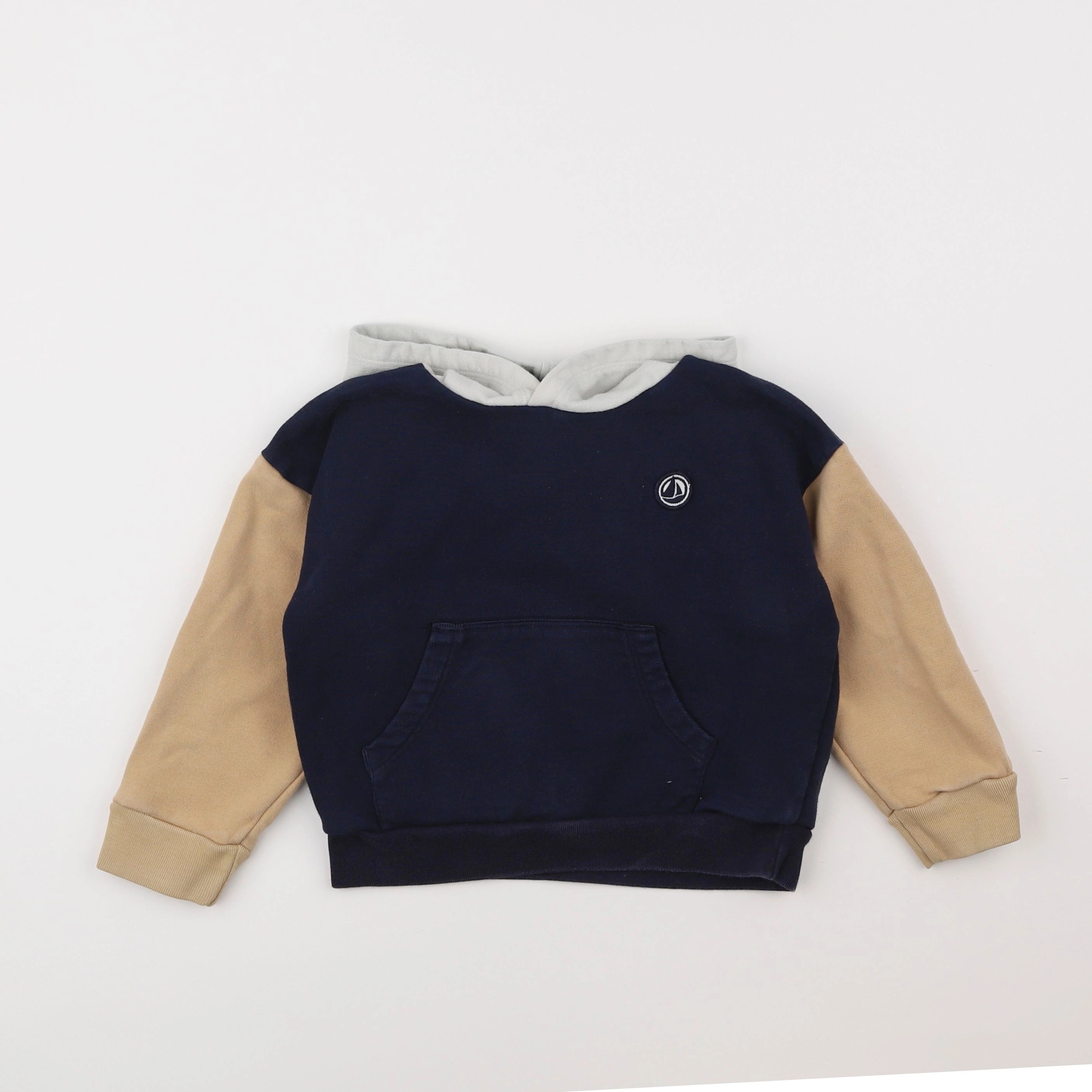 Petit Bateau - sweat bleu - 5 ans