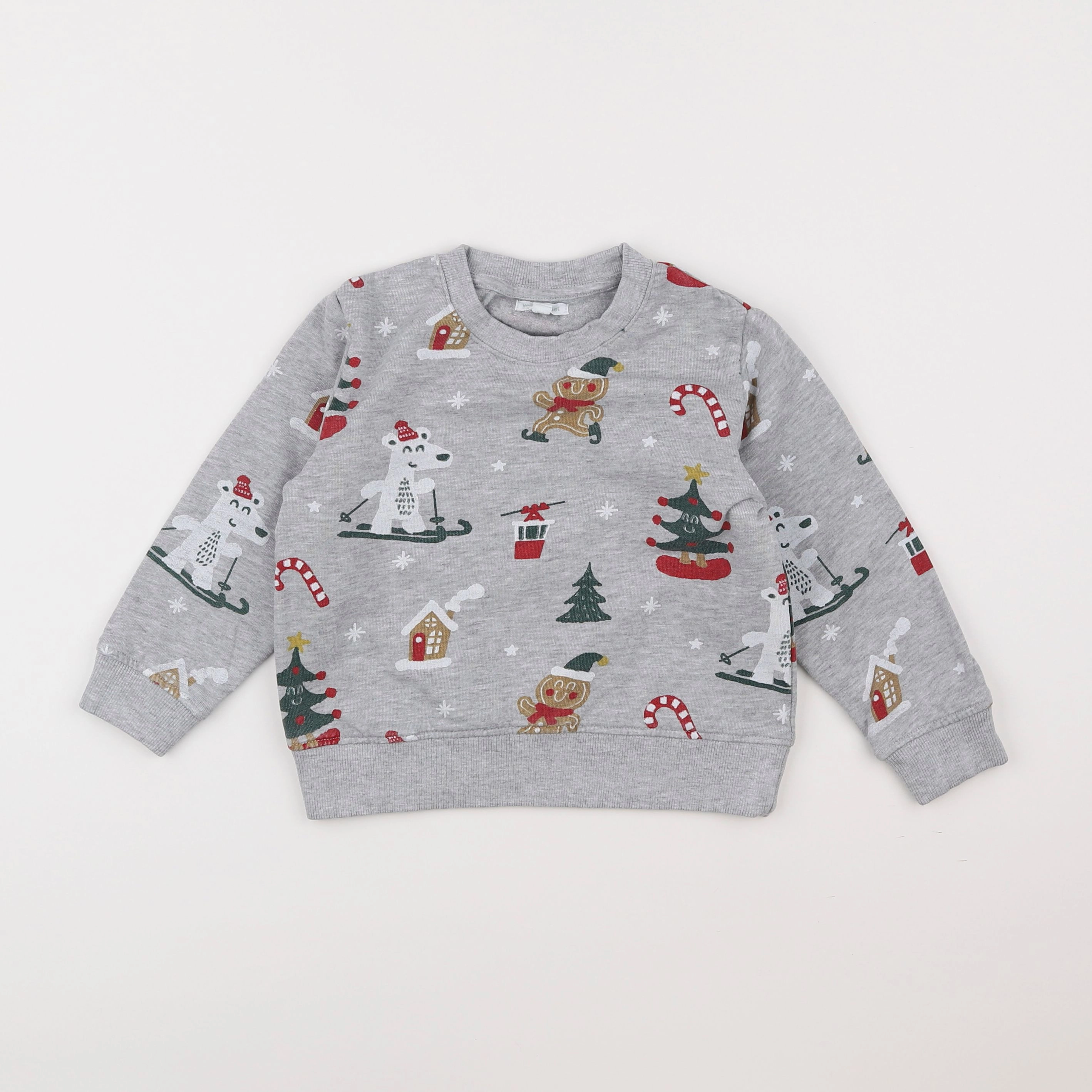 Vertbaudet - sweat gris - 5 ans