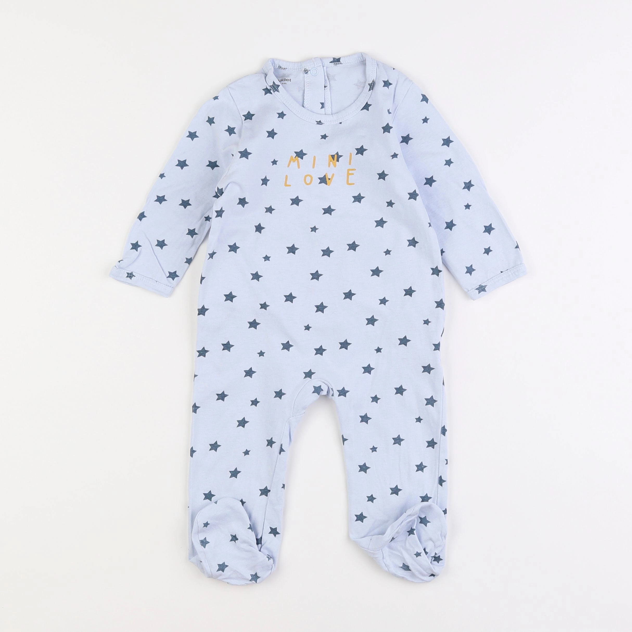 Vertbaudet - pyjama coton bleu - 9 mois