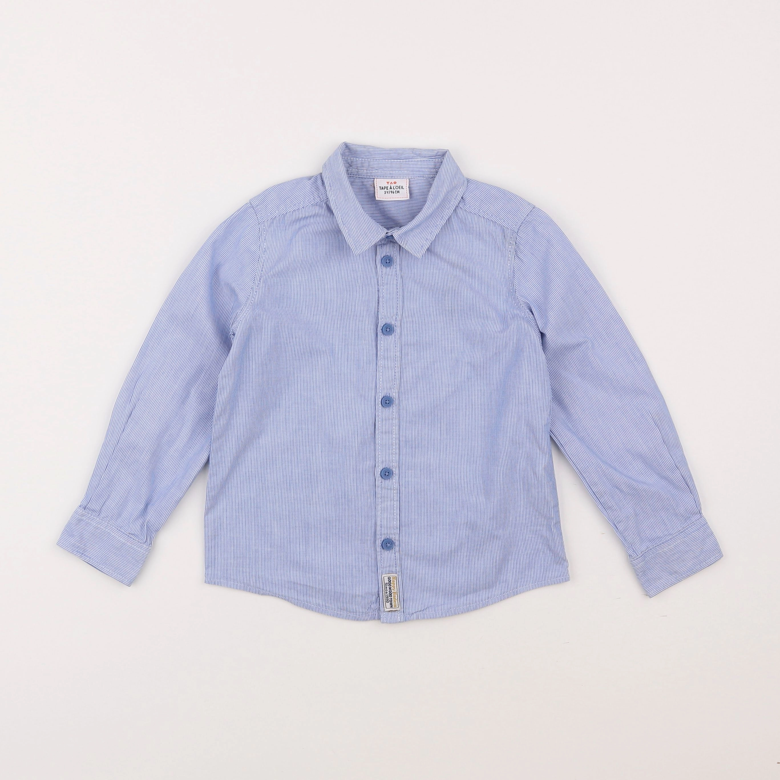 Tape à l'oeil - chemise bleu - 3 ans