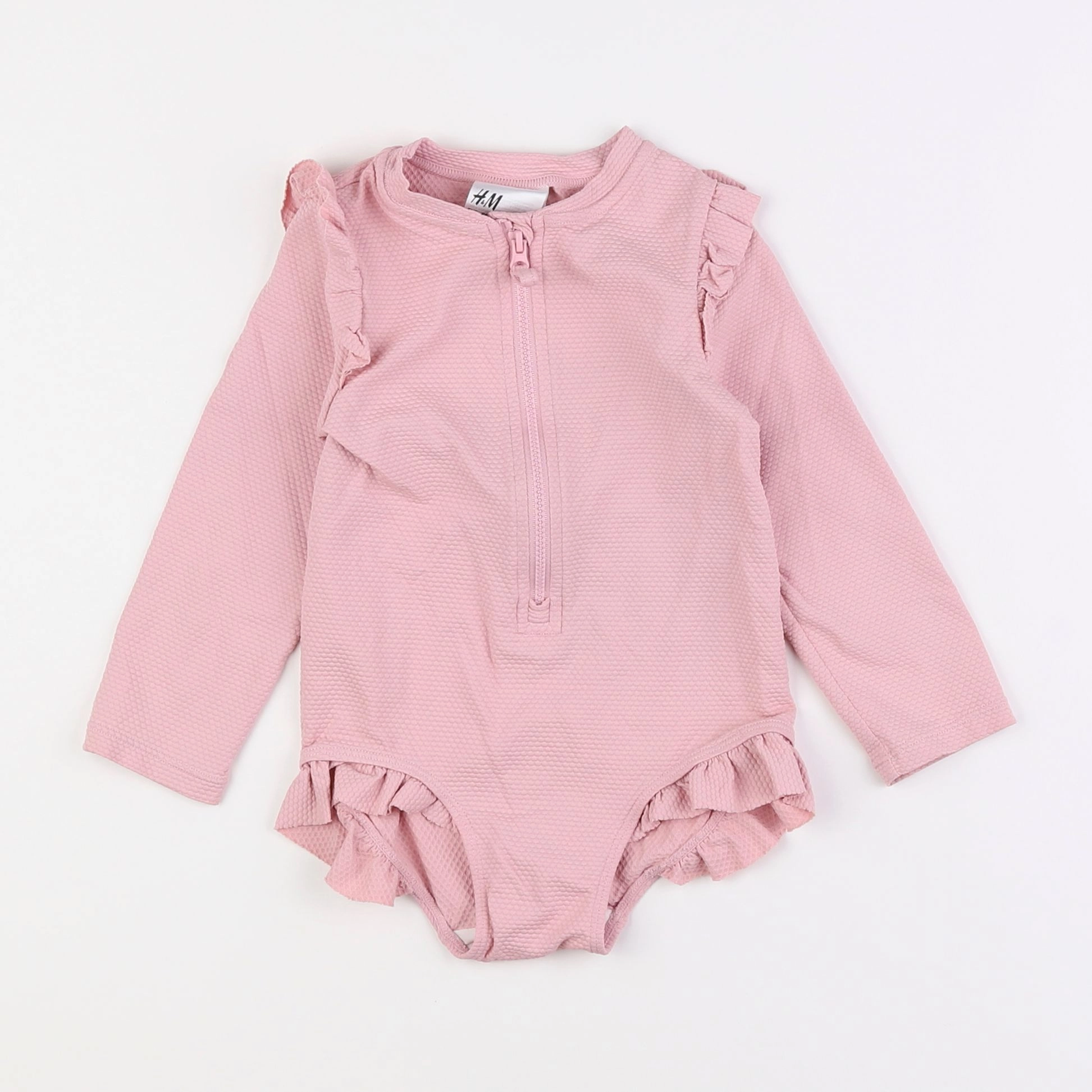 H&M - combi de bain rose - 18 mois à 2 ans