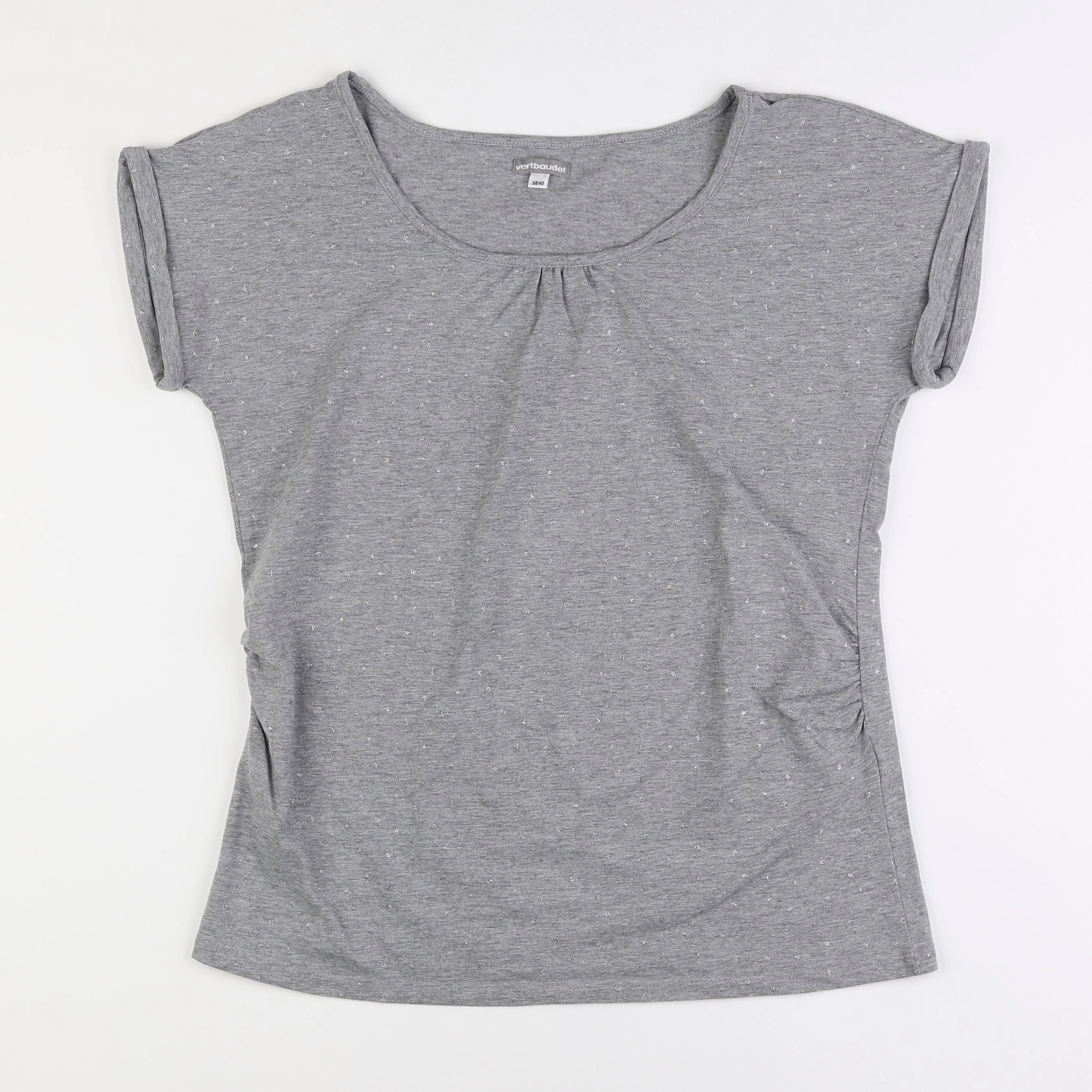 Vertbaudet - tee-shirt grossesse gris - 38 à 40