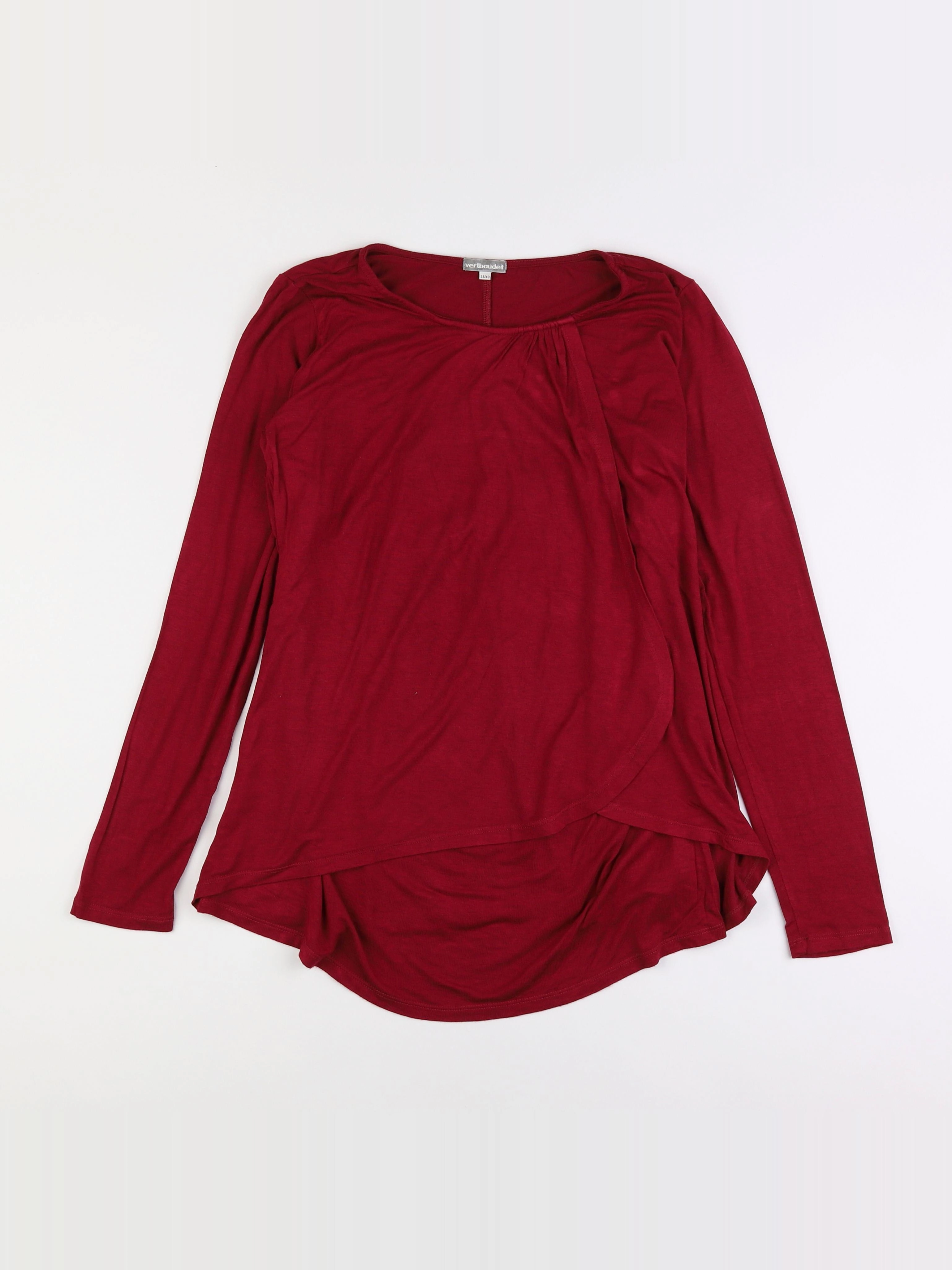 Vertbaudet - tee-shirt grossesse rouge - 38 à 40