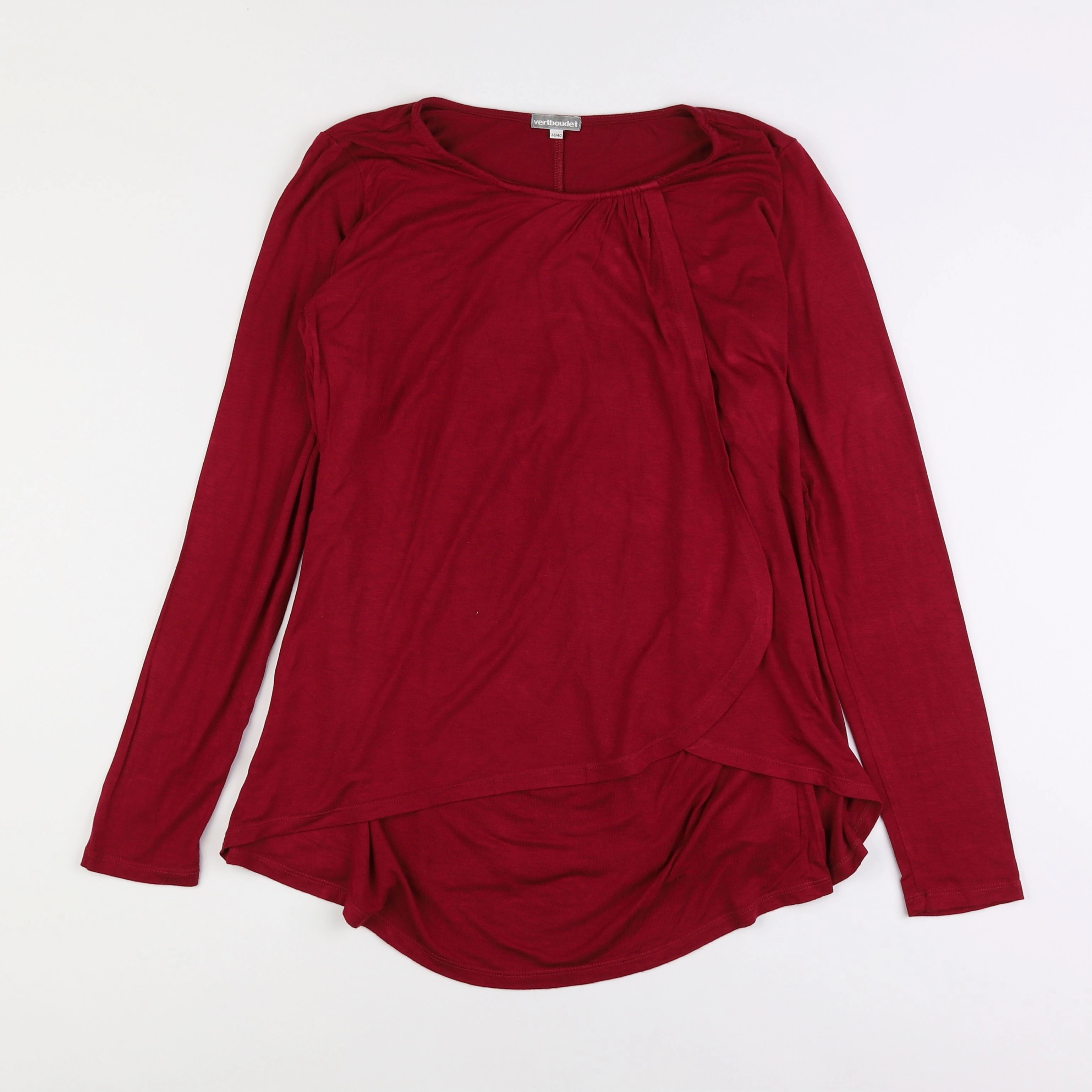 Vertbaudet - tee-shirt grossesse rouge - 38 à 40