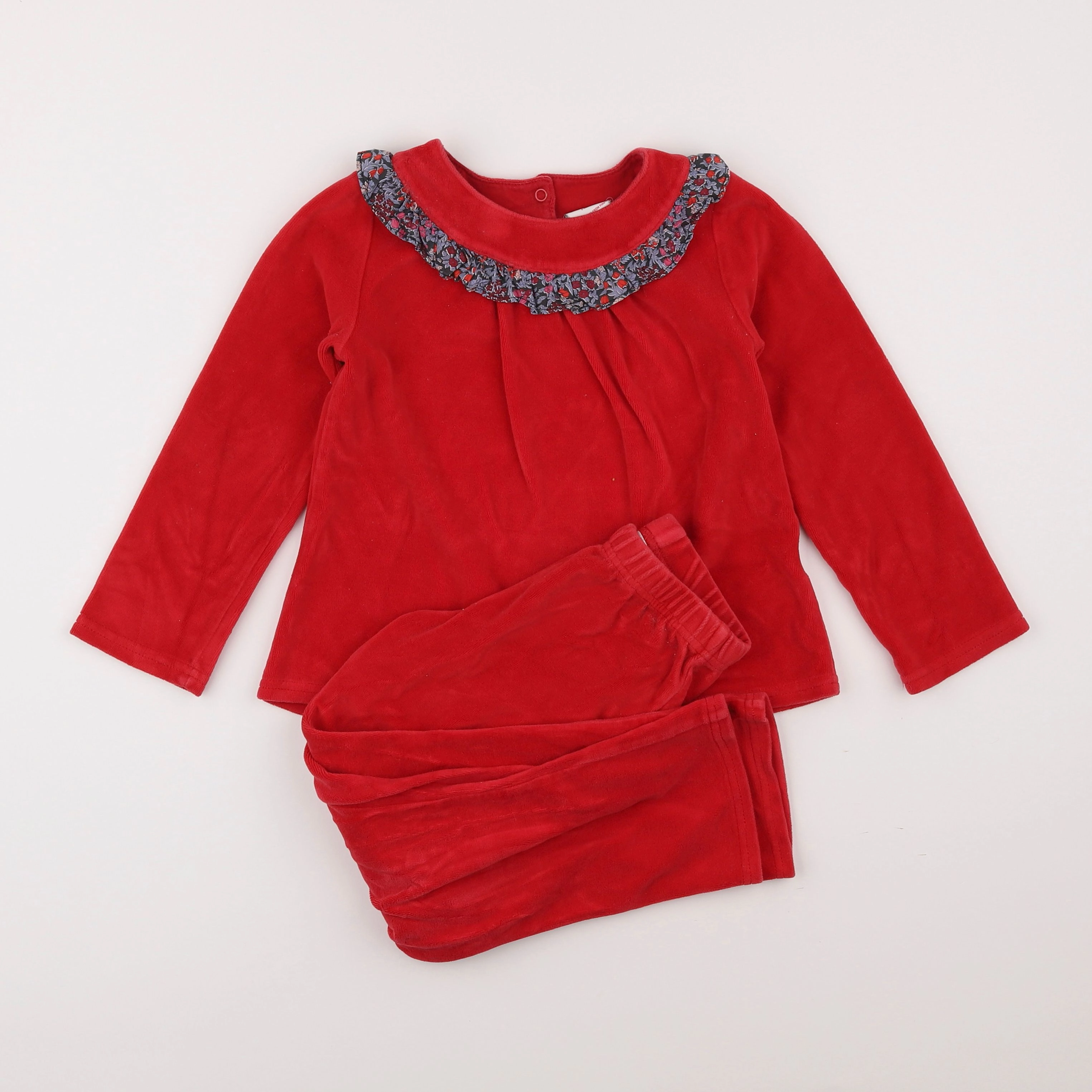 Cyrillus - pyjama coton rouge - 6 ans