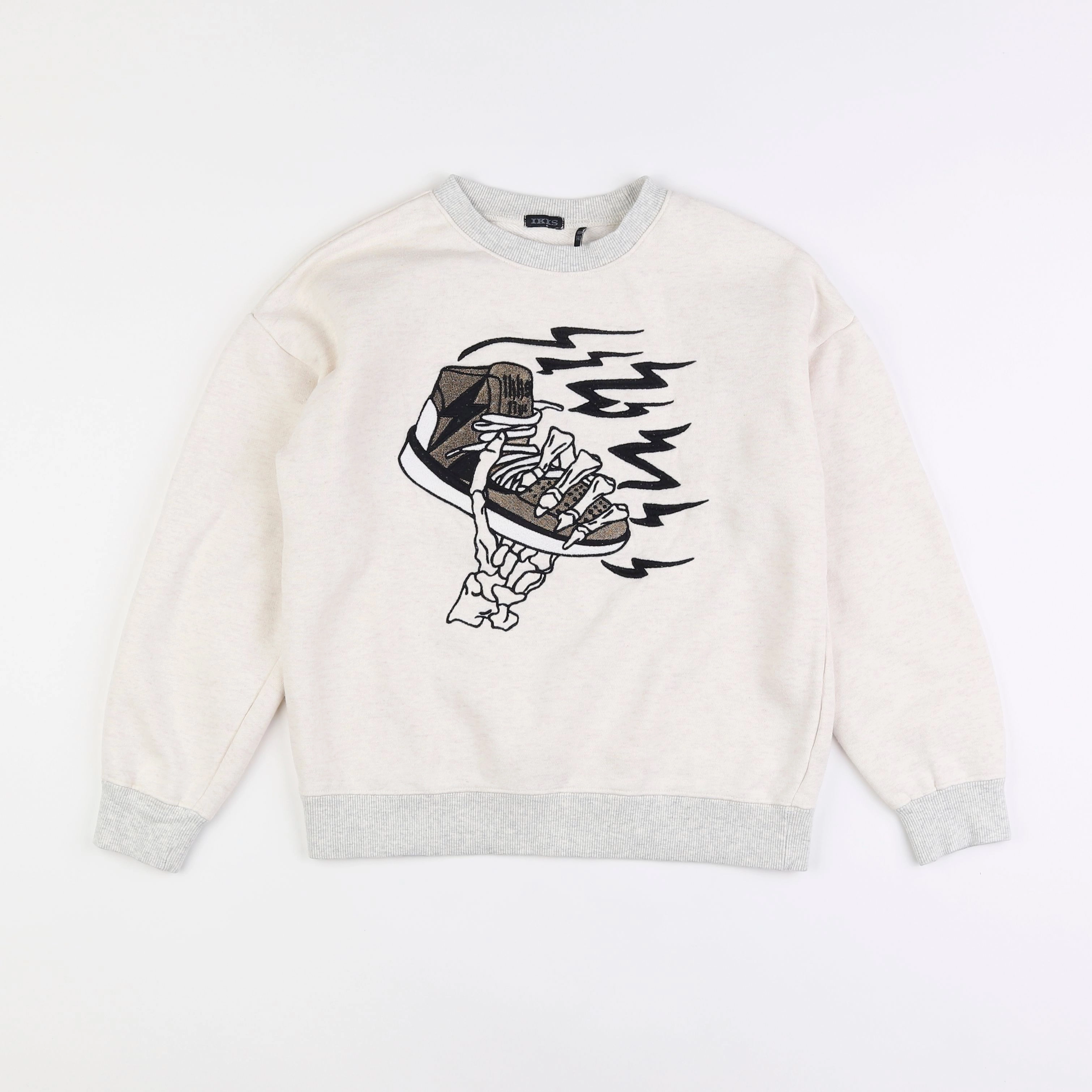 IKKS - sweat blanc - 10 ans