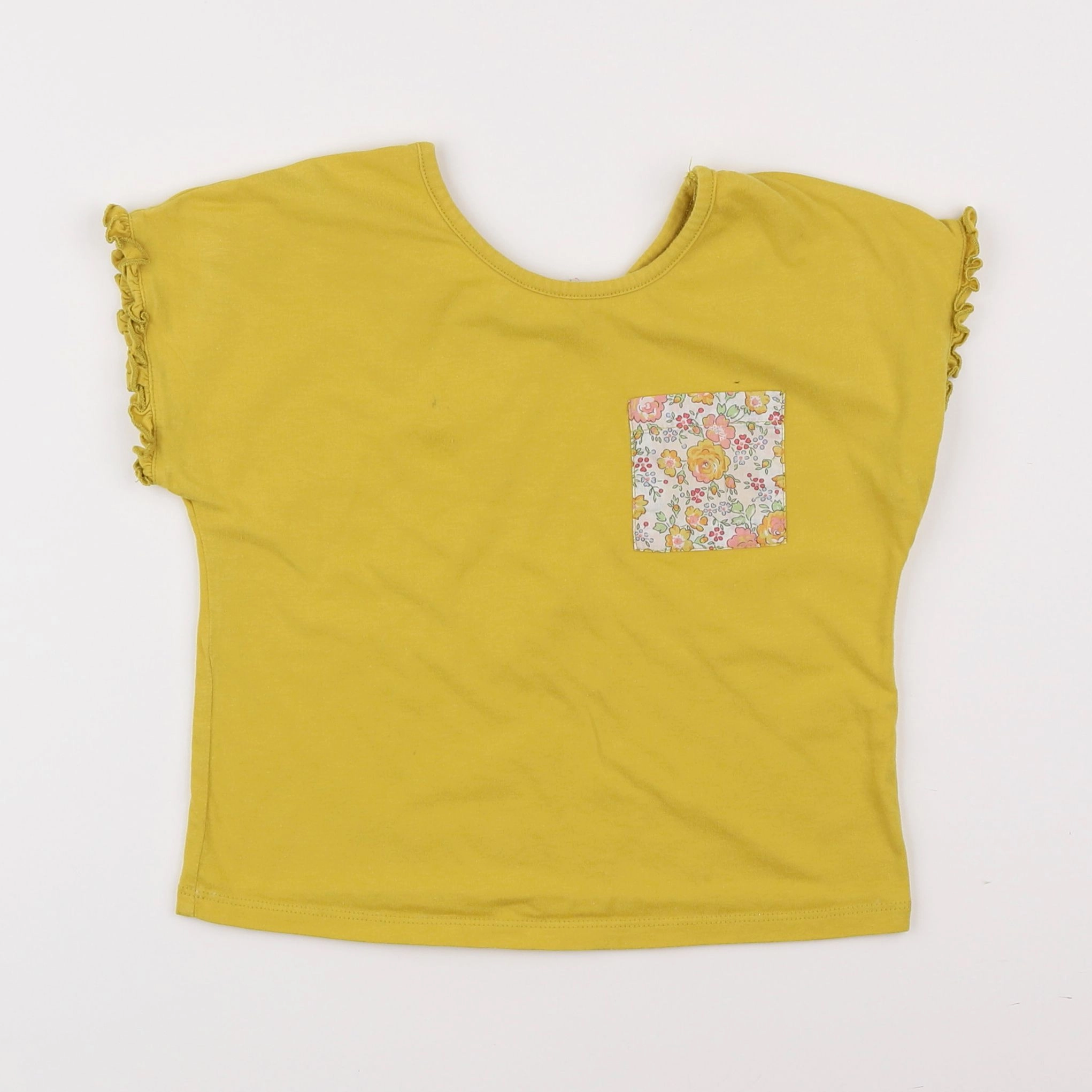 Cyrillus - tee-shirt jaune - 6 ans