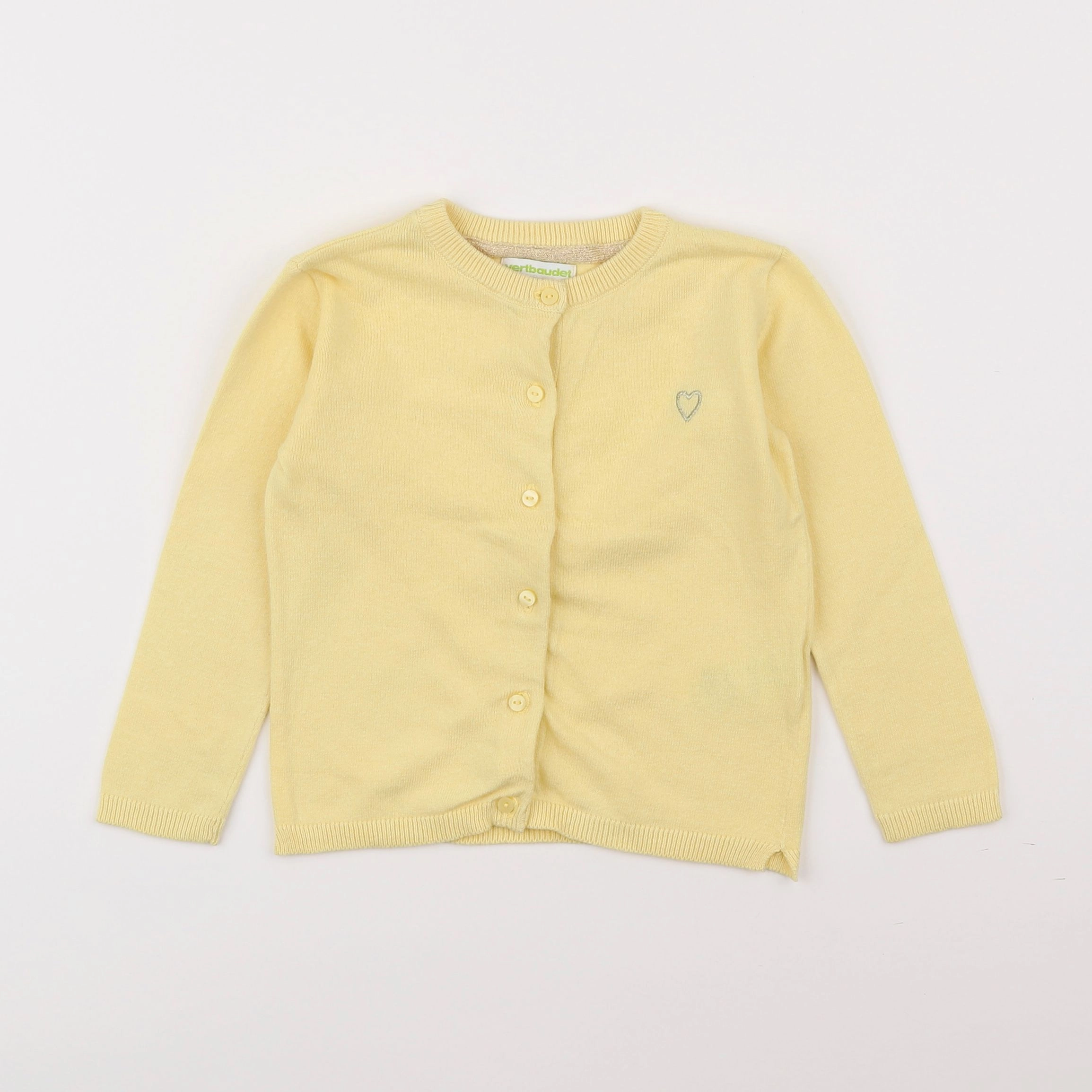 Vertbaudet - gilet jaune - 2 ans