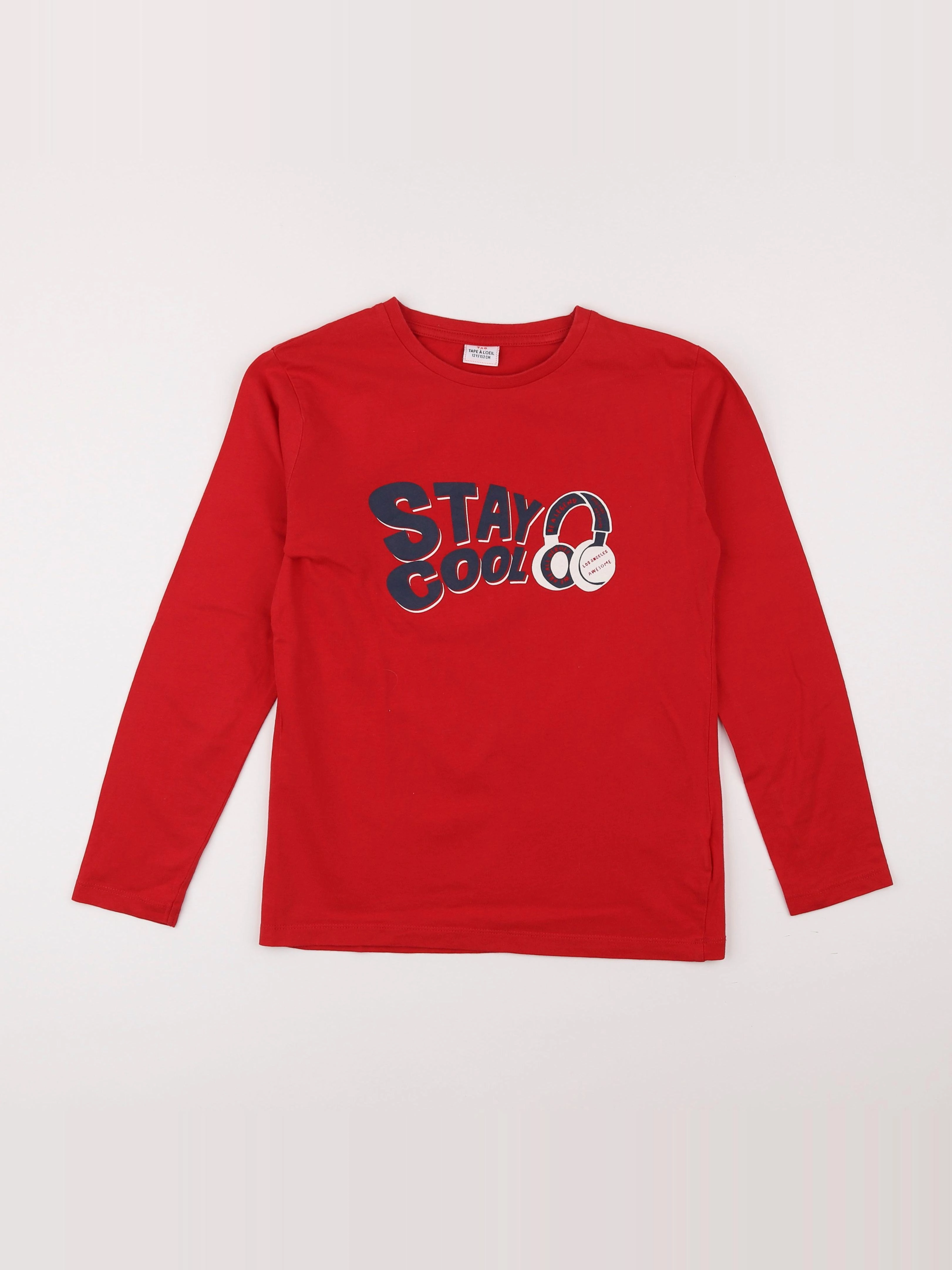 Tape à l'oeil - tee-shirt rouge - 12 ans