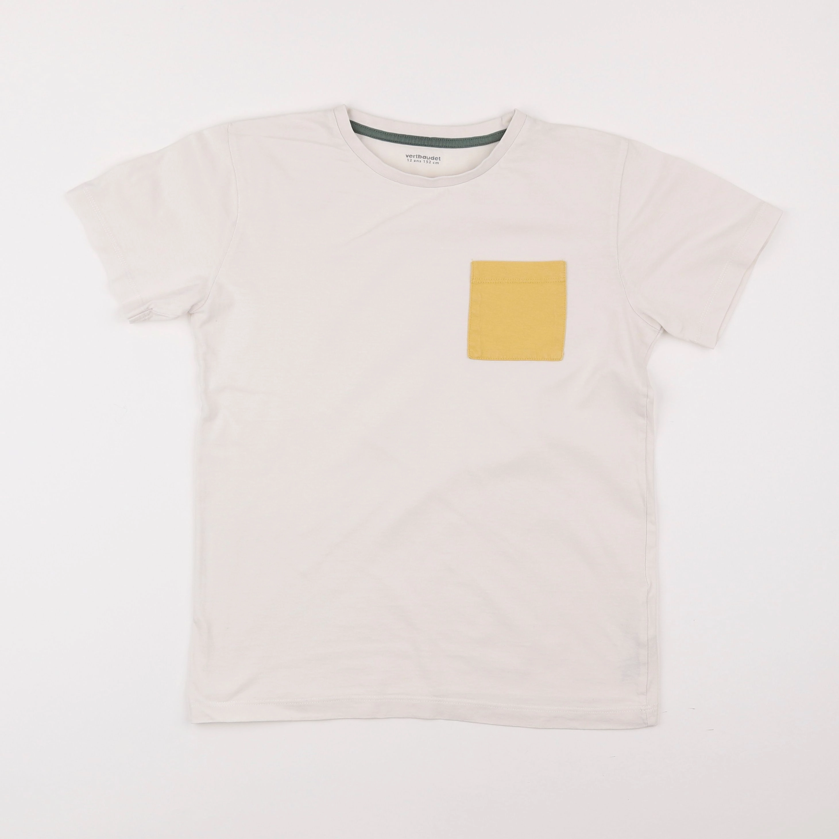 Vertbaudet - tee-shirt beige - 12 ans