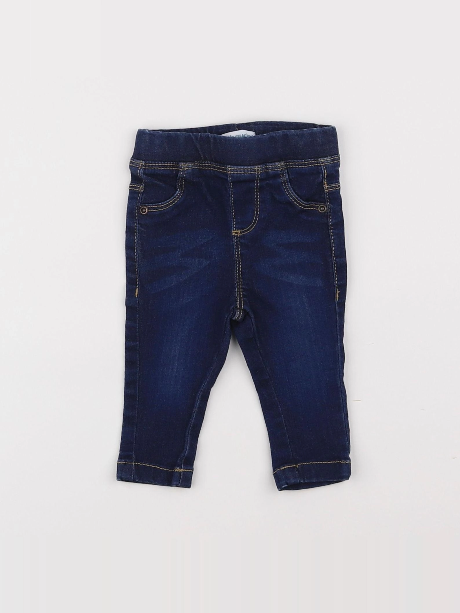 Vertbaudet - jegging bleu - 3 mois