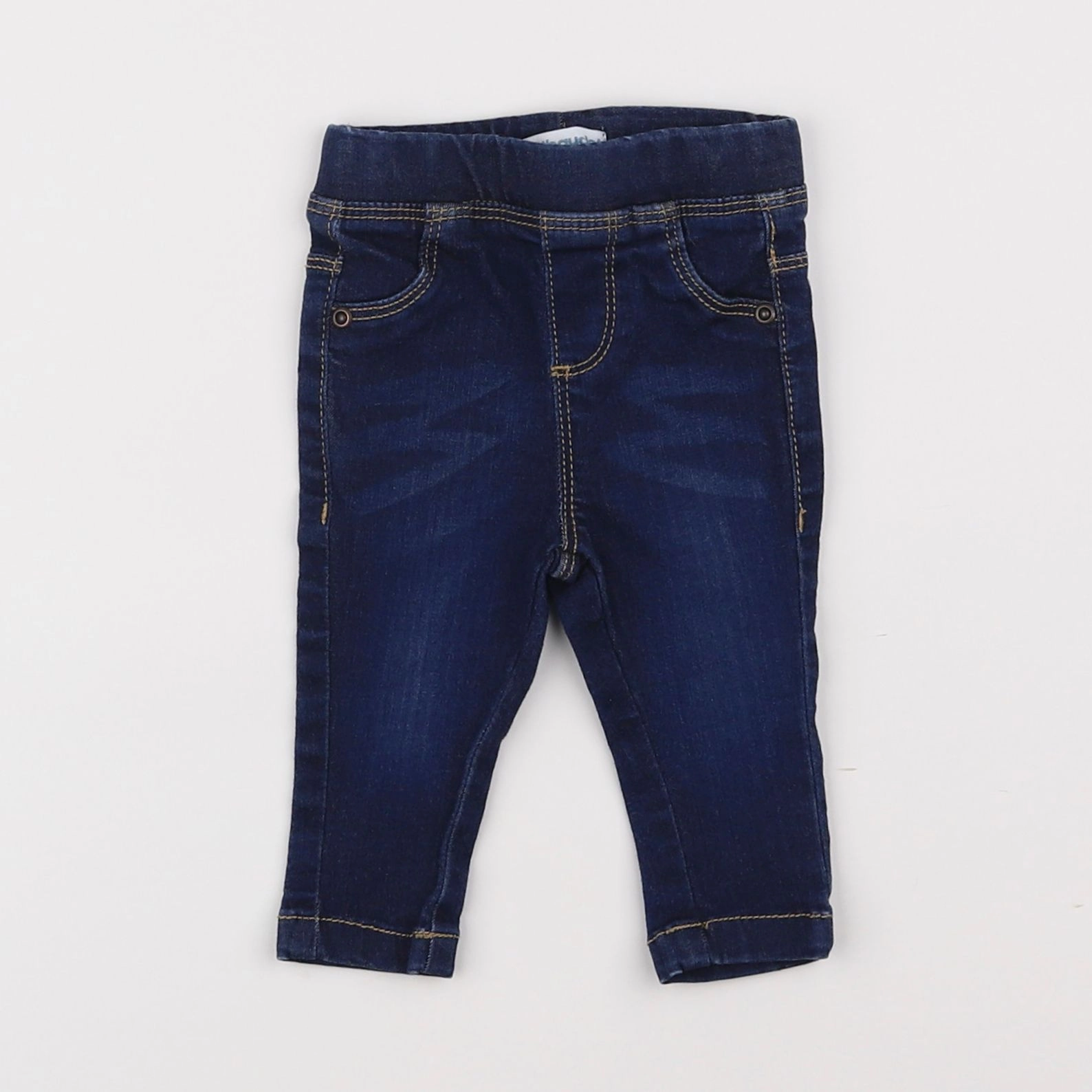 Vertbaudet - jegging bleu - 3 mois