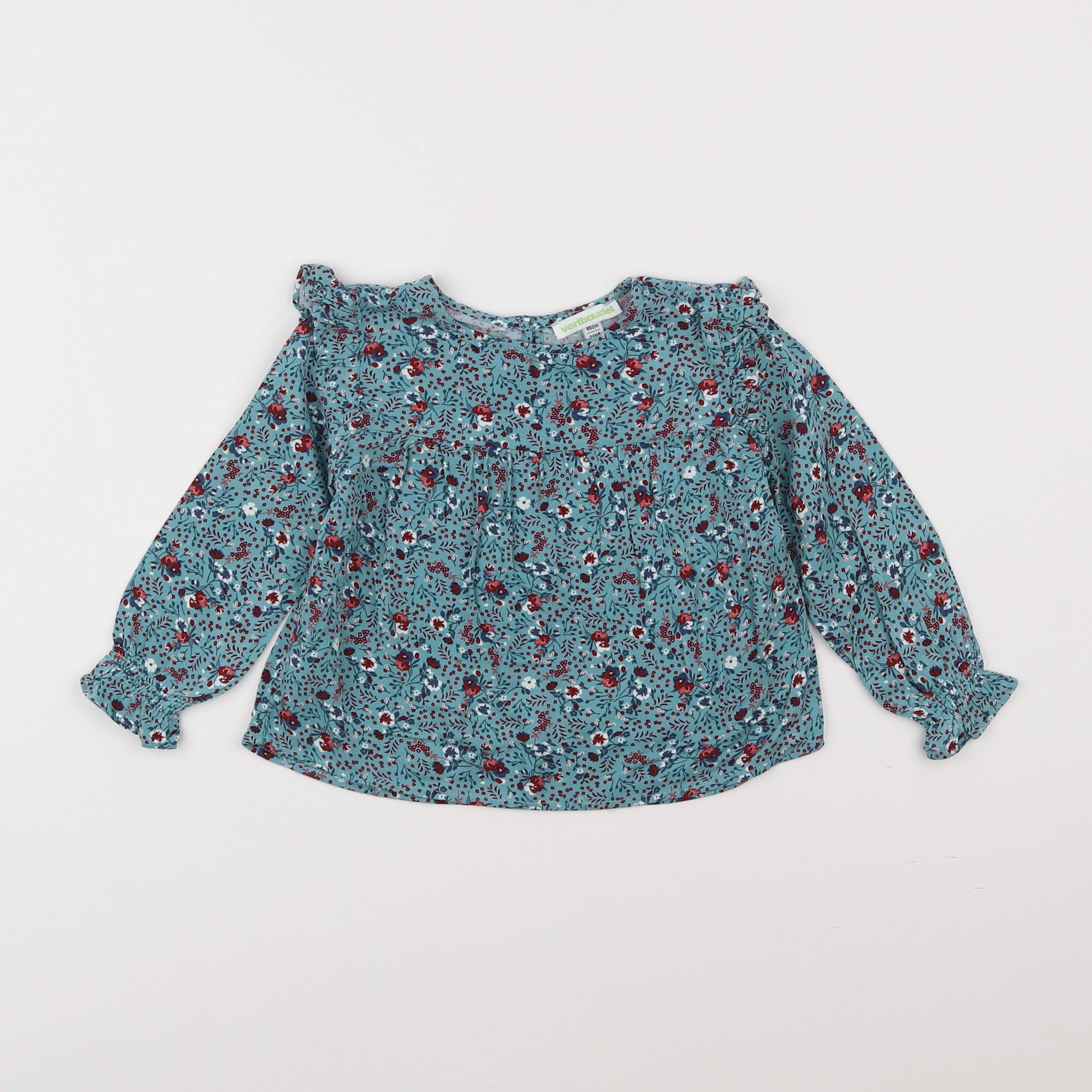Vertbaudet - blouse vert - 2 ans
