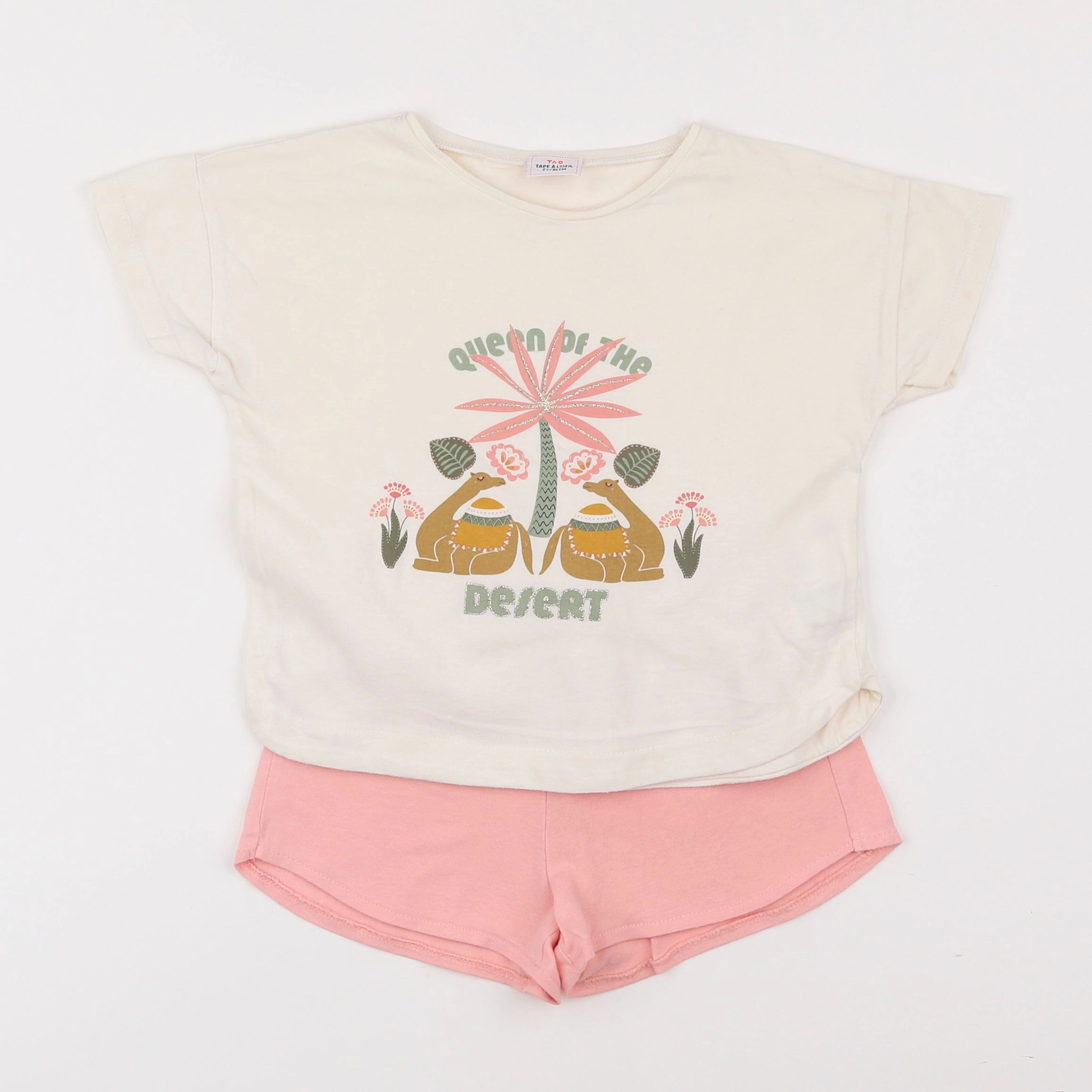 Tape à l'oeil - pyjama coton rose - 2 ans