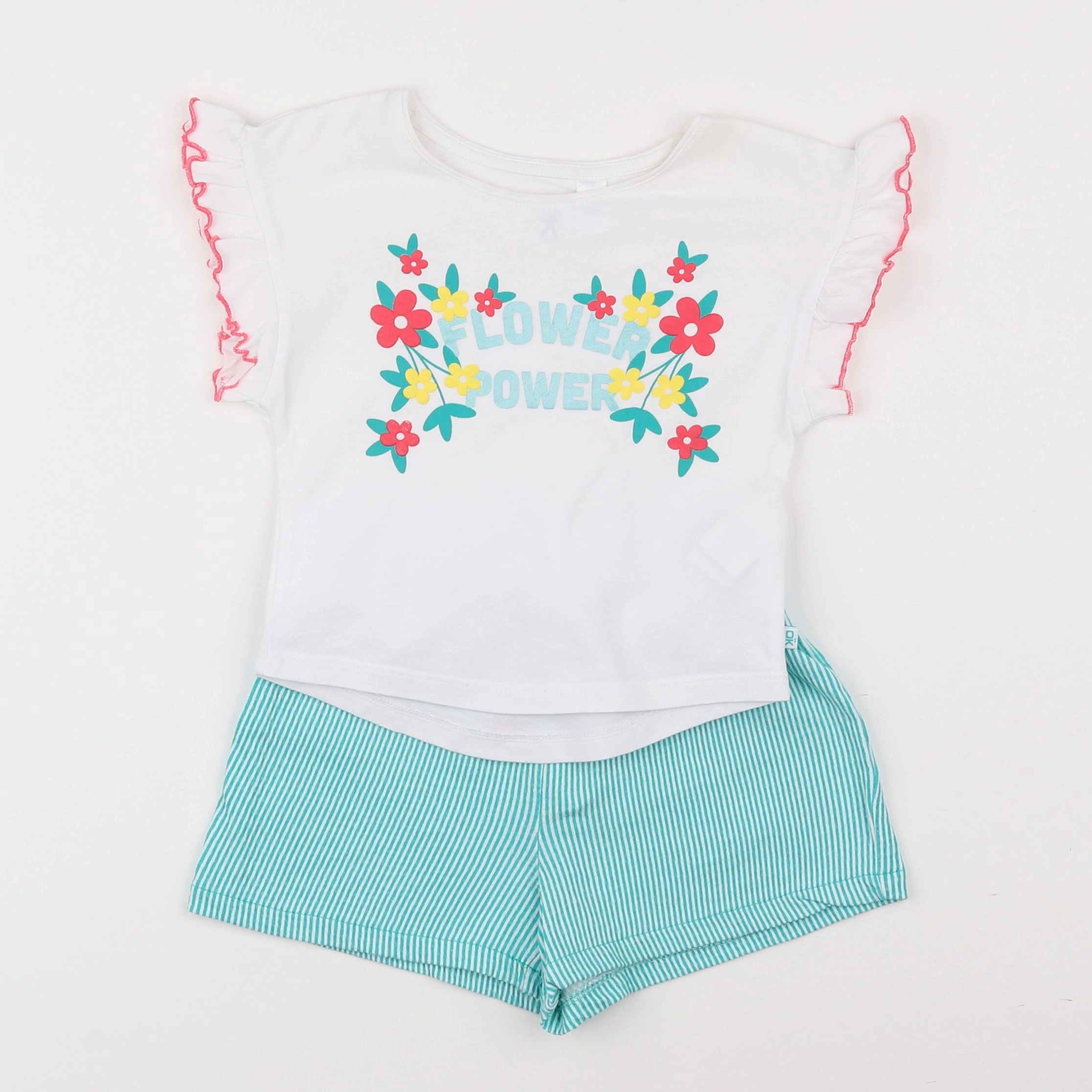 Okaidi - pyjama coton vert - 2 ans