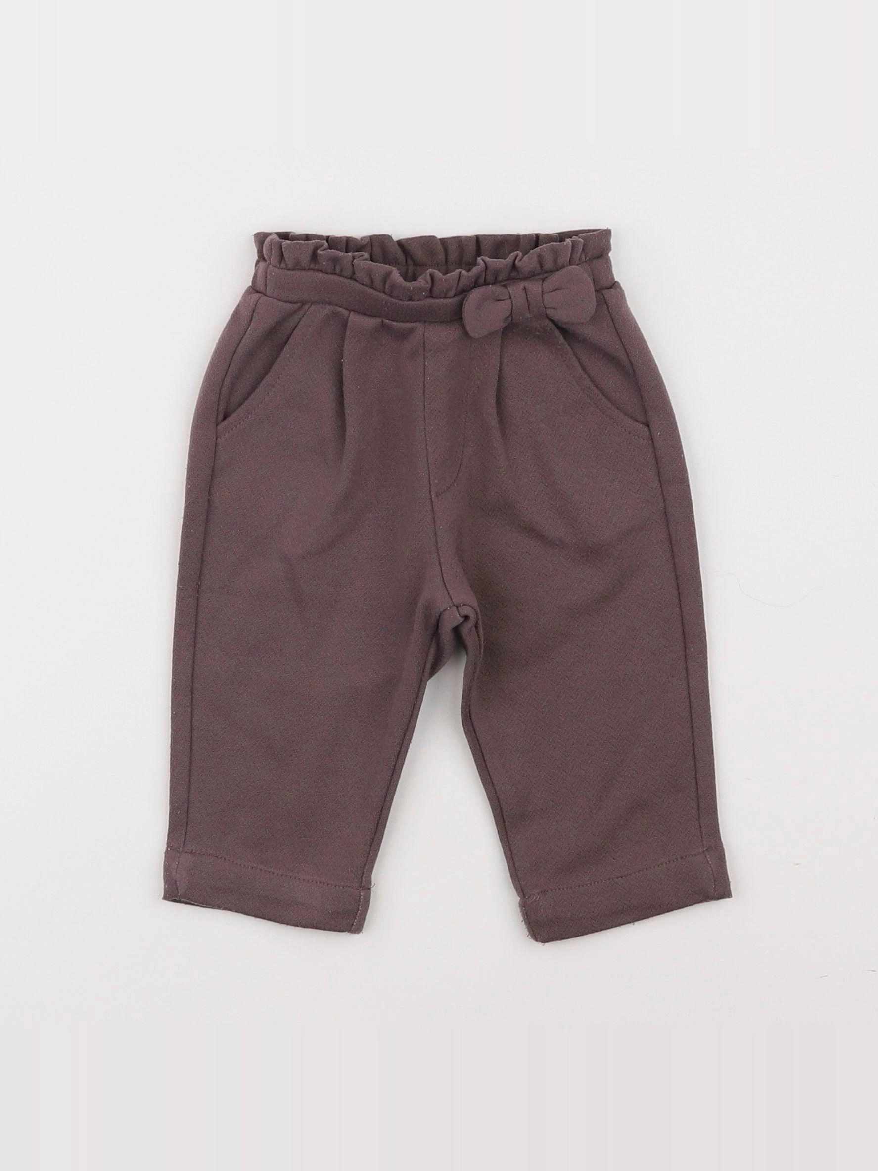 Vertbaudet - pantalon violet - 9 mois
