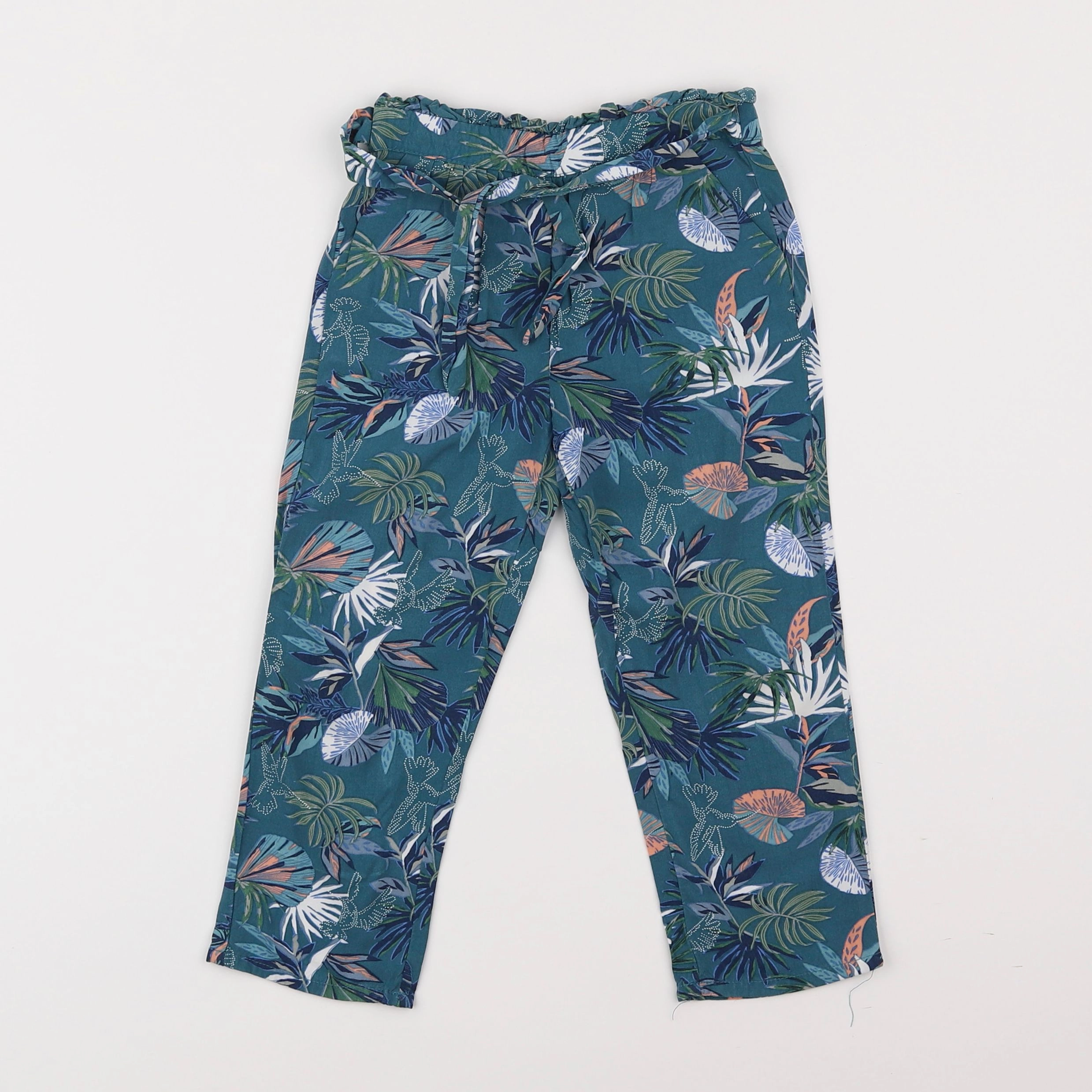 Vertbaudet - pantalon vert - 3 ans