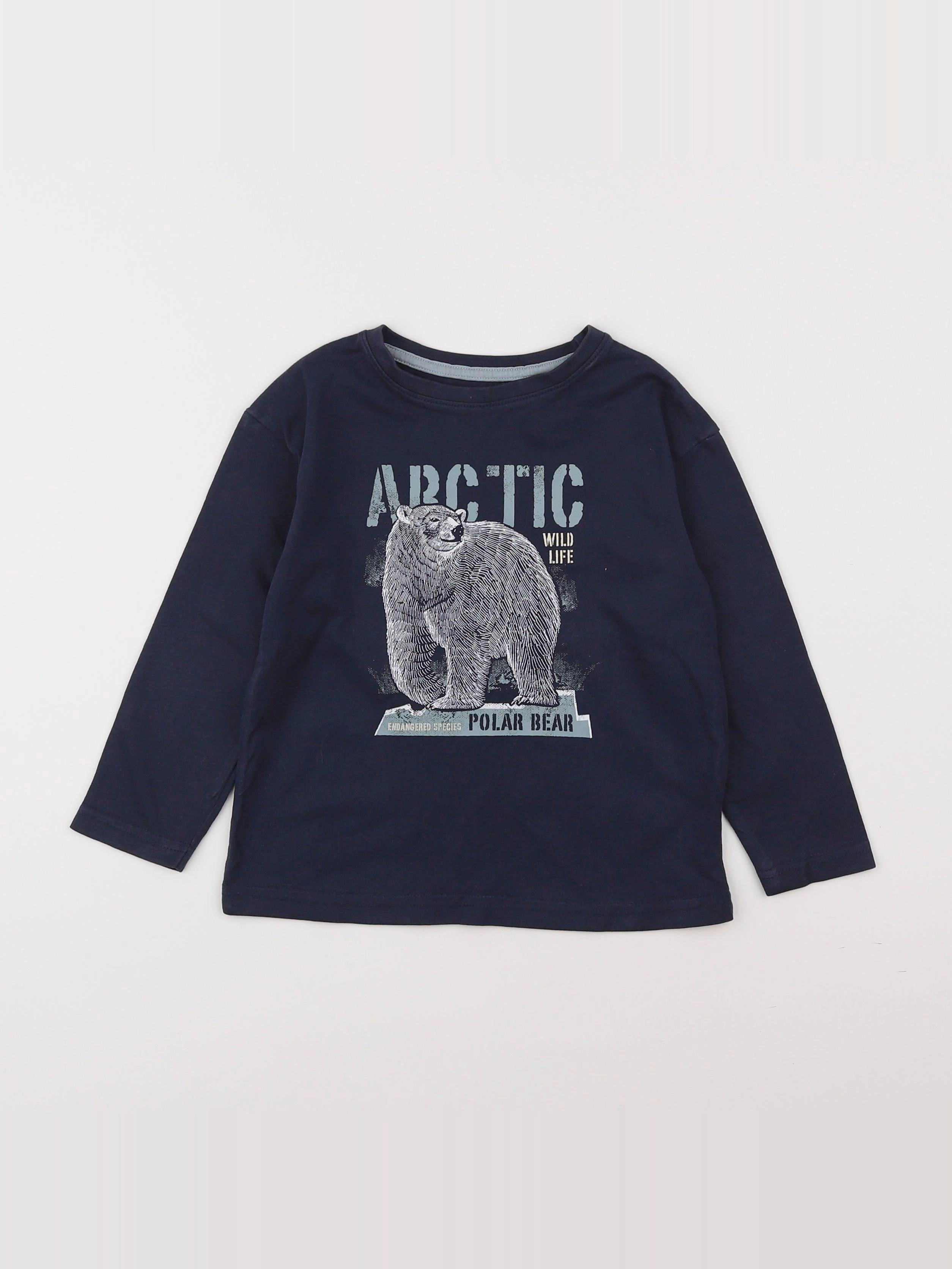 Vertbaudet - tee-shirt bleu - 4 ans