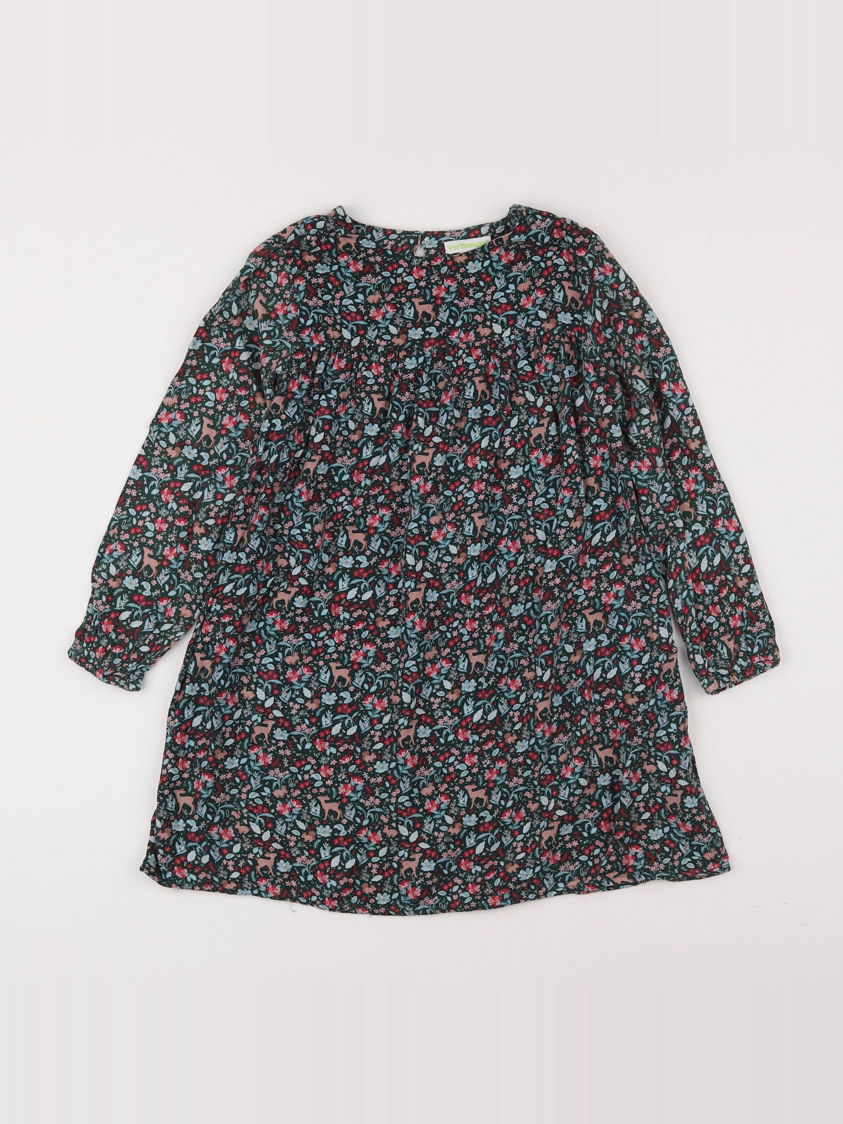 Vertbaudet - robe vert - 6 ans