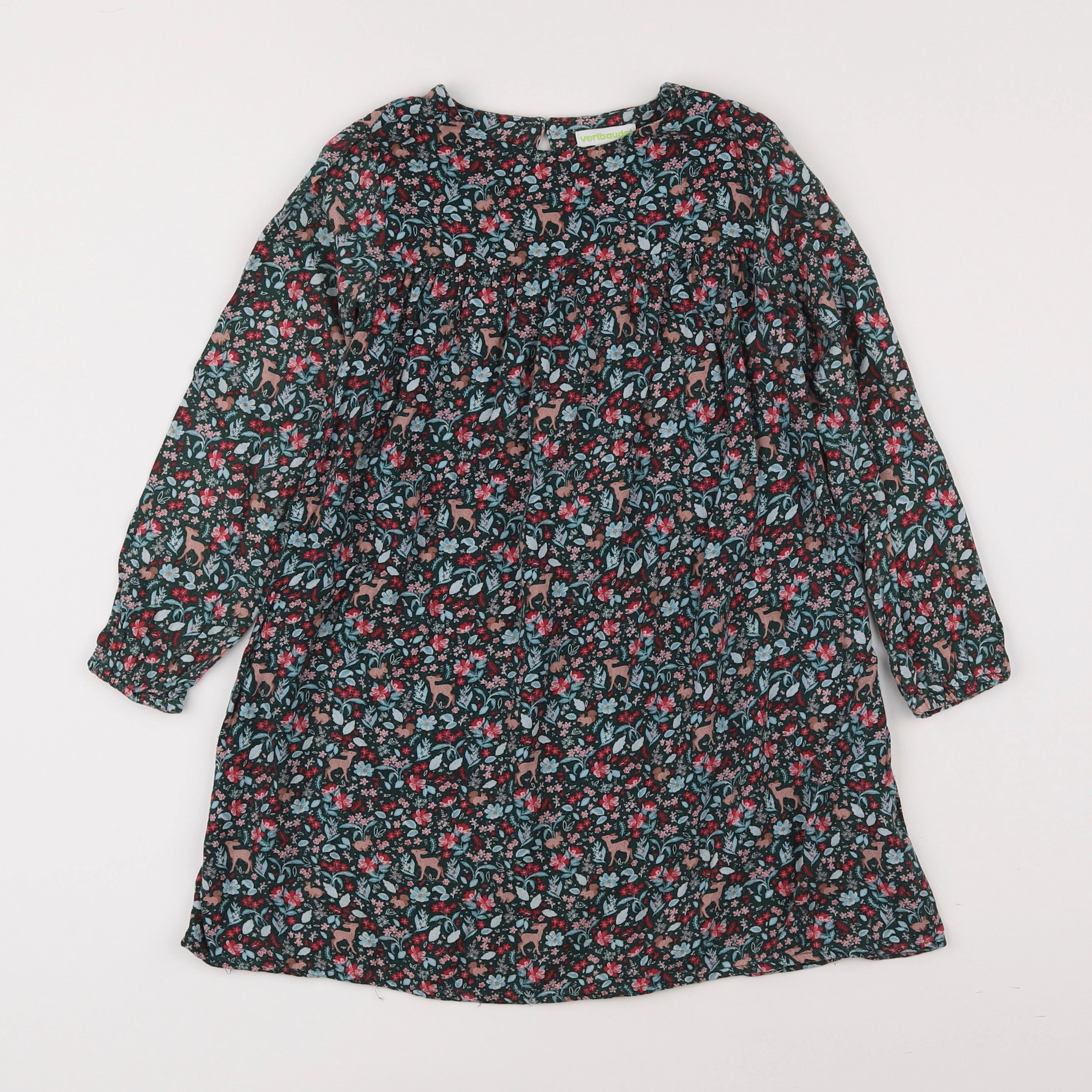 Vertbaudet - robe vert - 6 ans