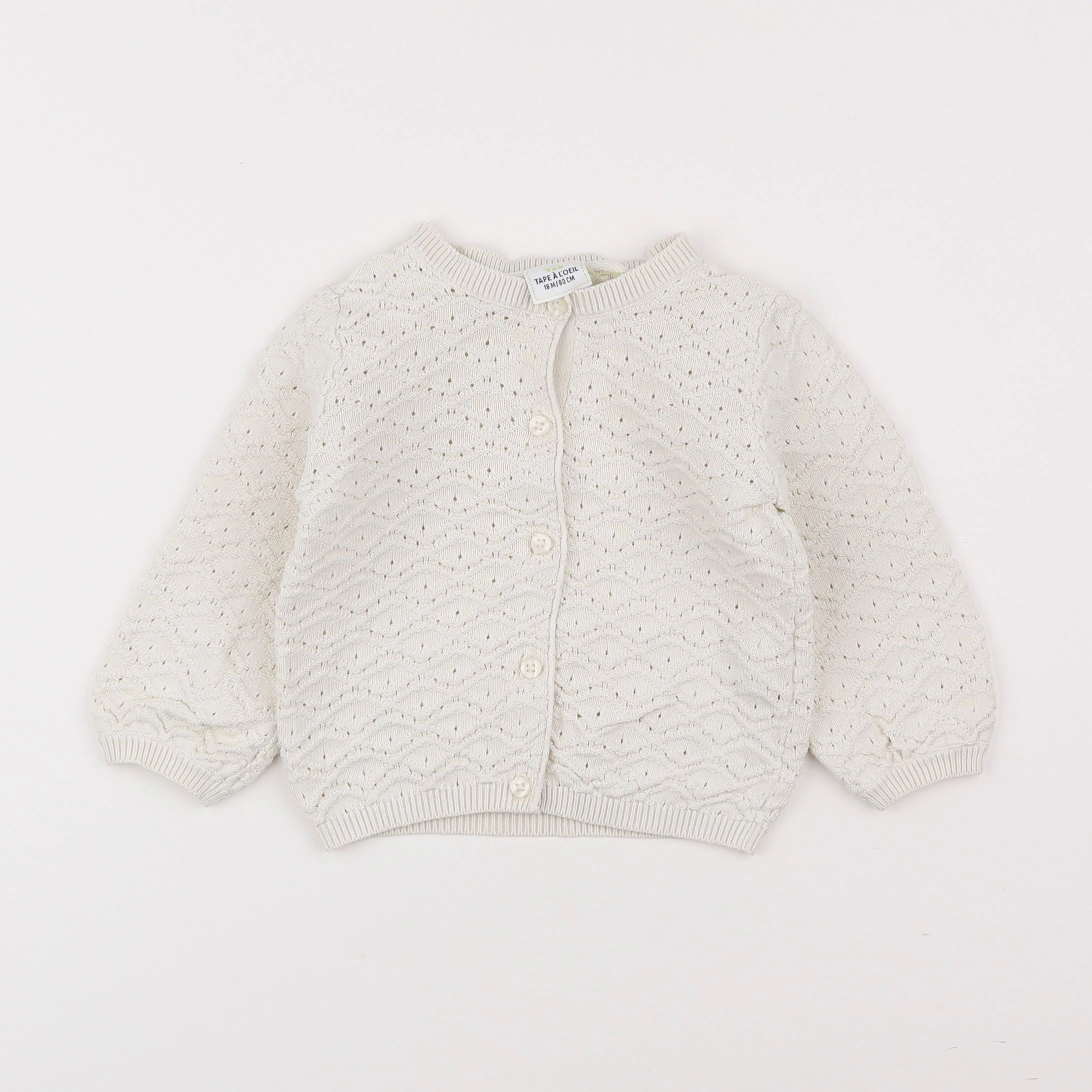 Tape à l'oeil - gilet beige - 18 mois