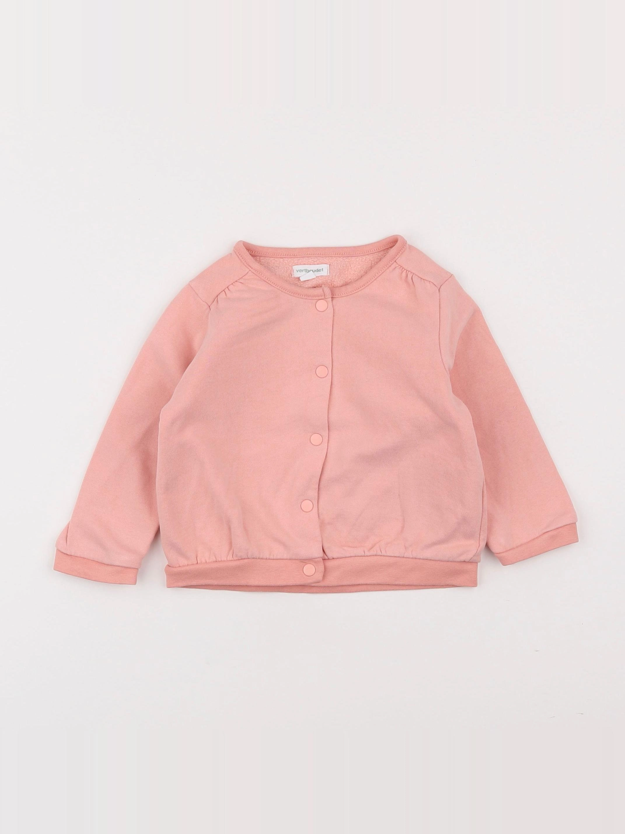 Vertbaudet - gilet rose - 18 mois