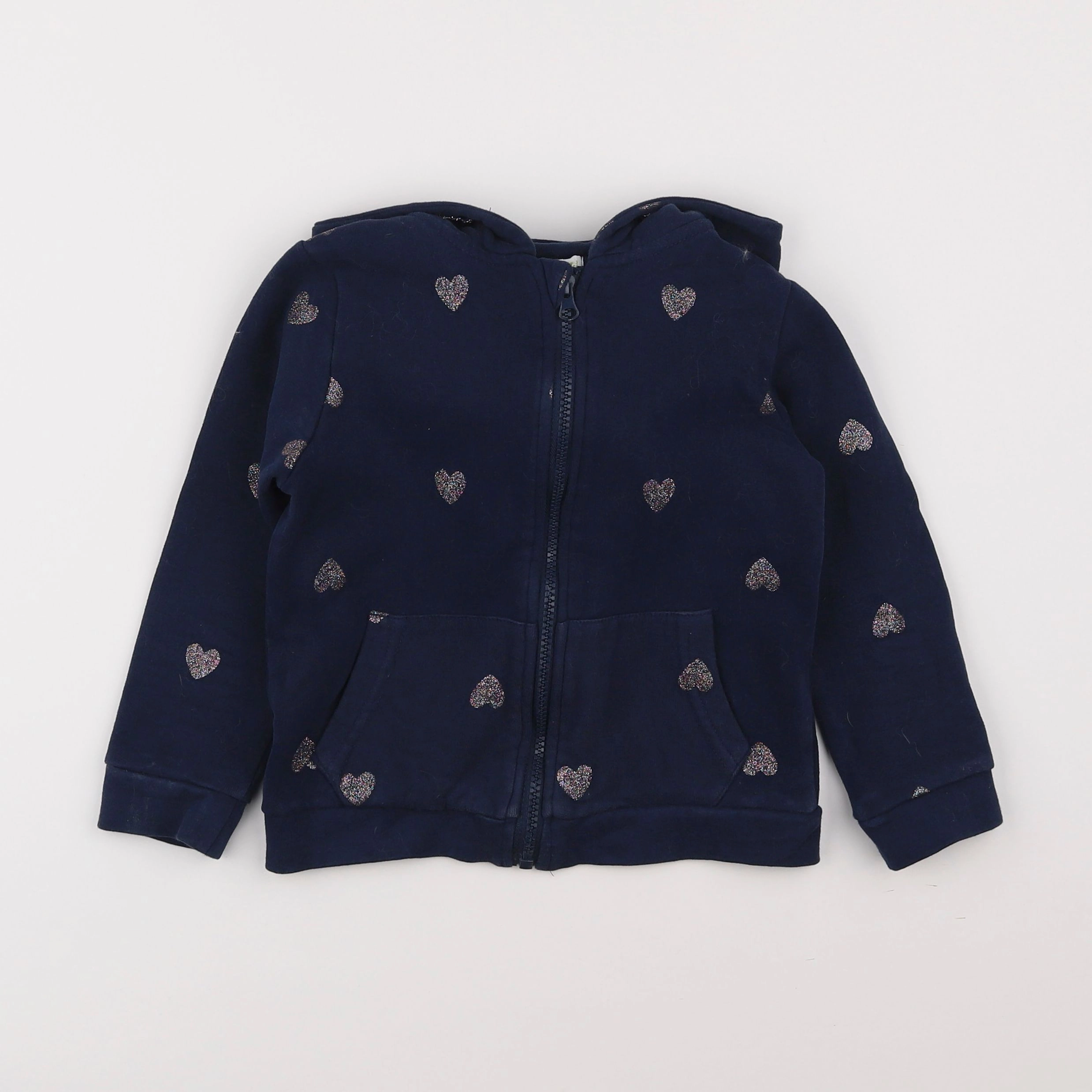 Vertbaudet - sweat bleu - 6 ans