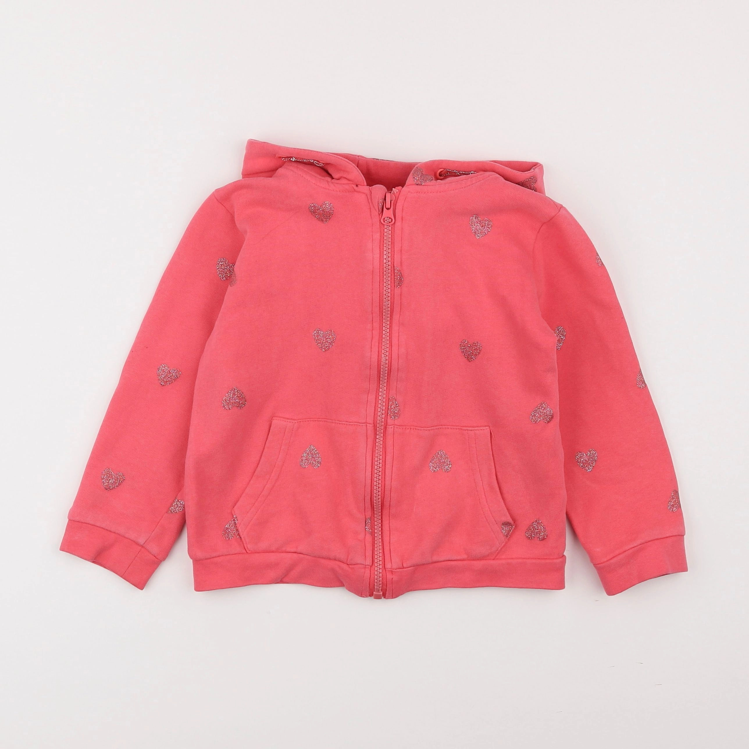 Vertbaudet - sweat rose - 6 ans