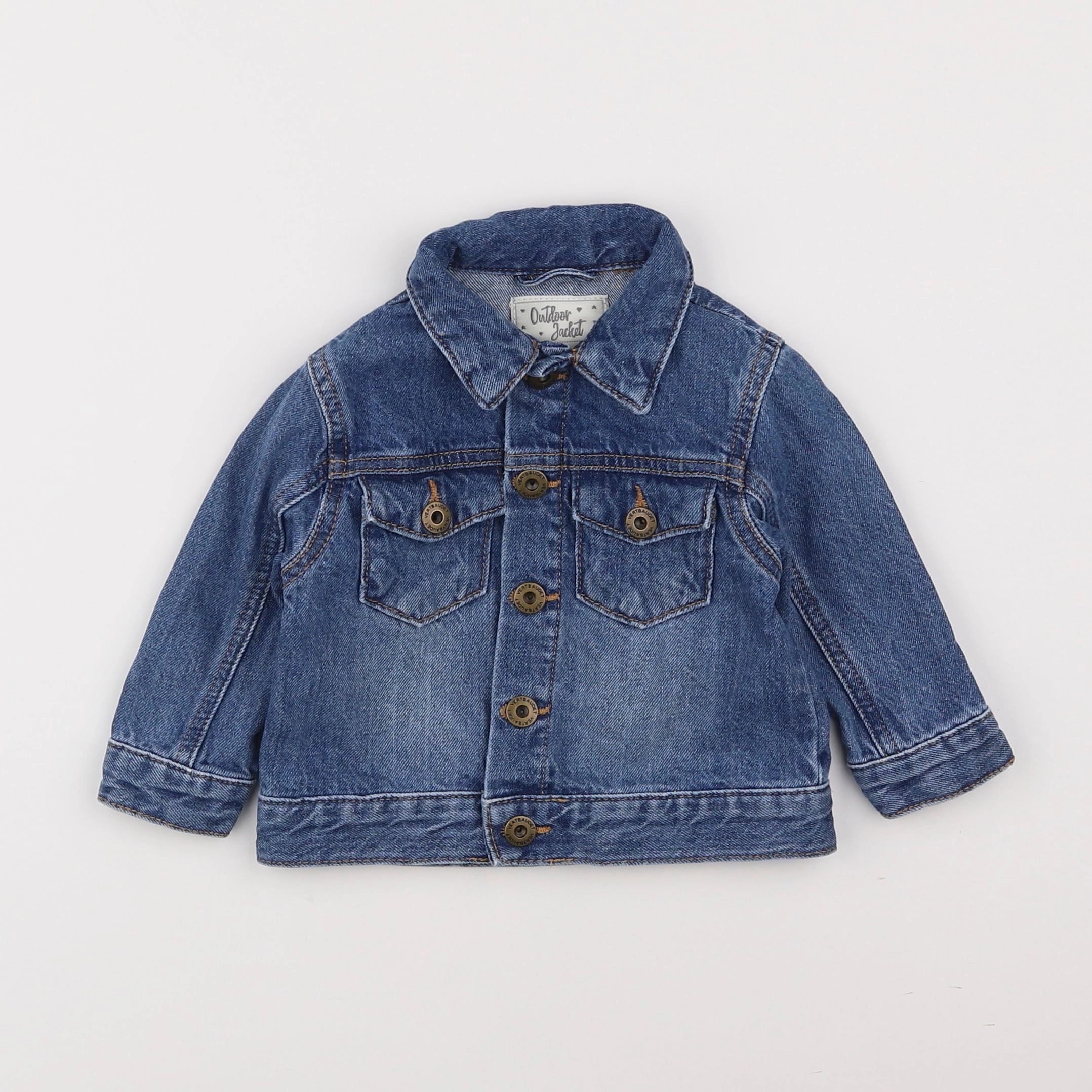 Vertbaudet - veste bleu - 12 mois